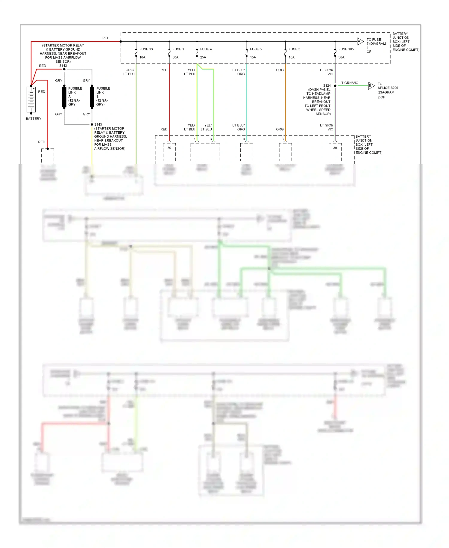 Wiring diagram wht for Ford Windstar I (1994-2003) (22 of 35)