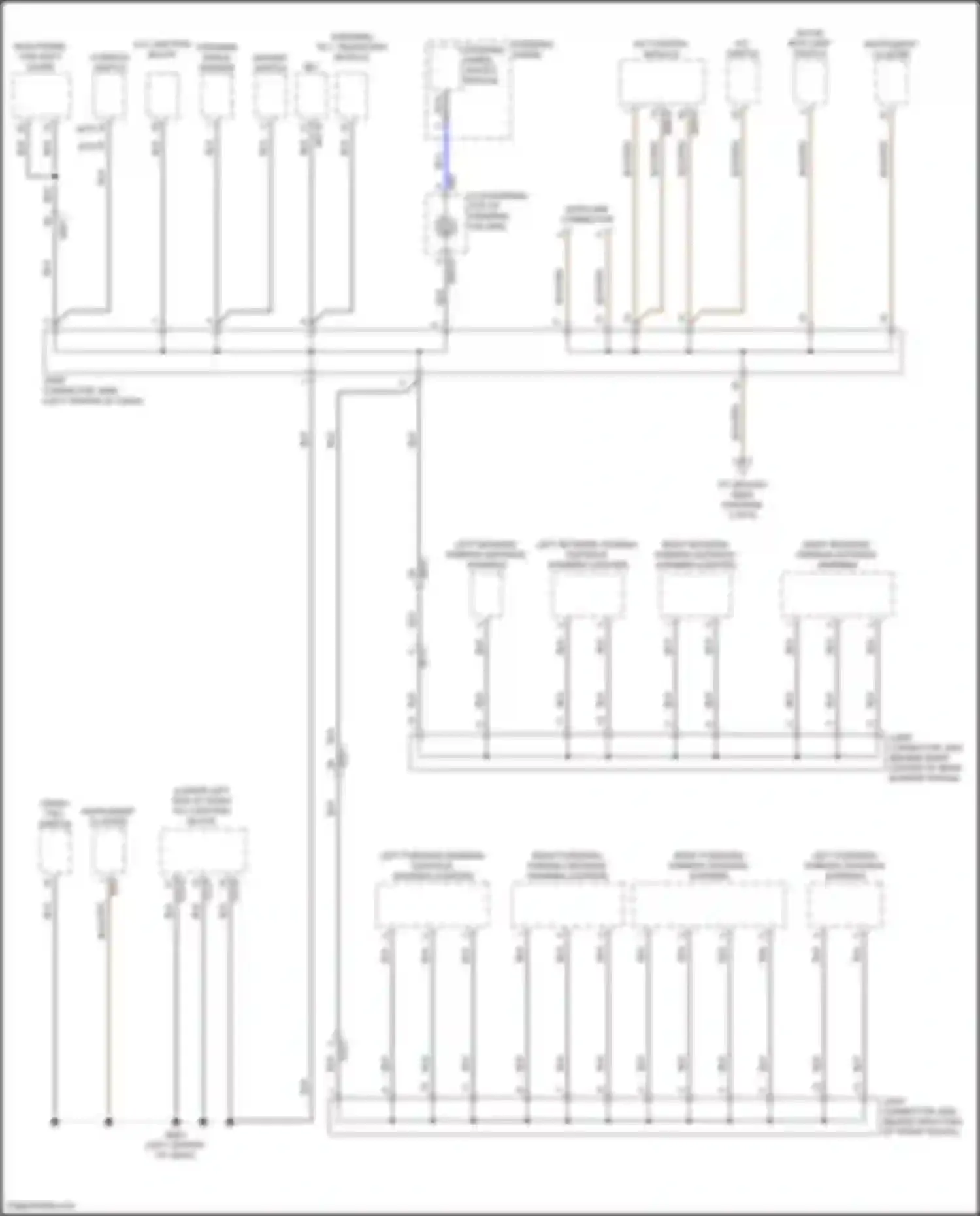 G70 Genesis I facelift (2020-2024): Ground distribution circuit (1 of 6)