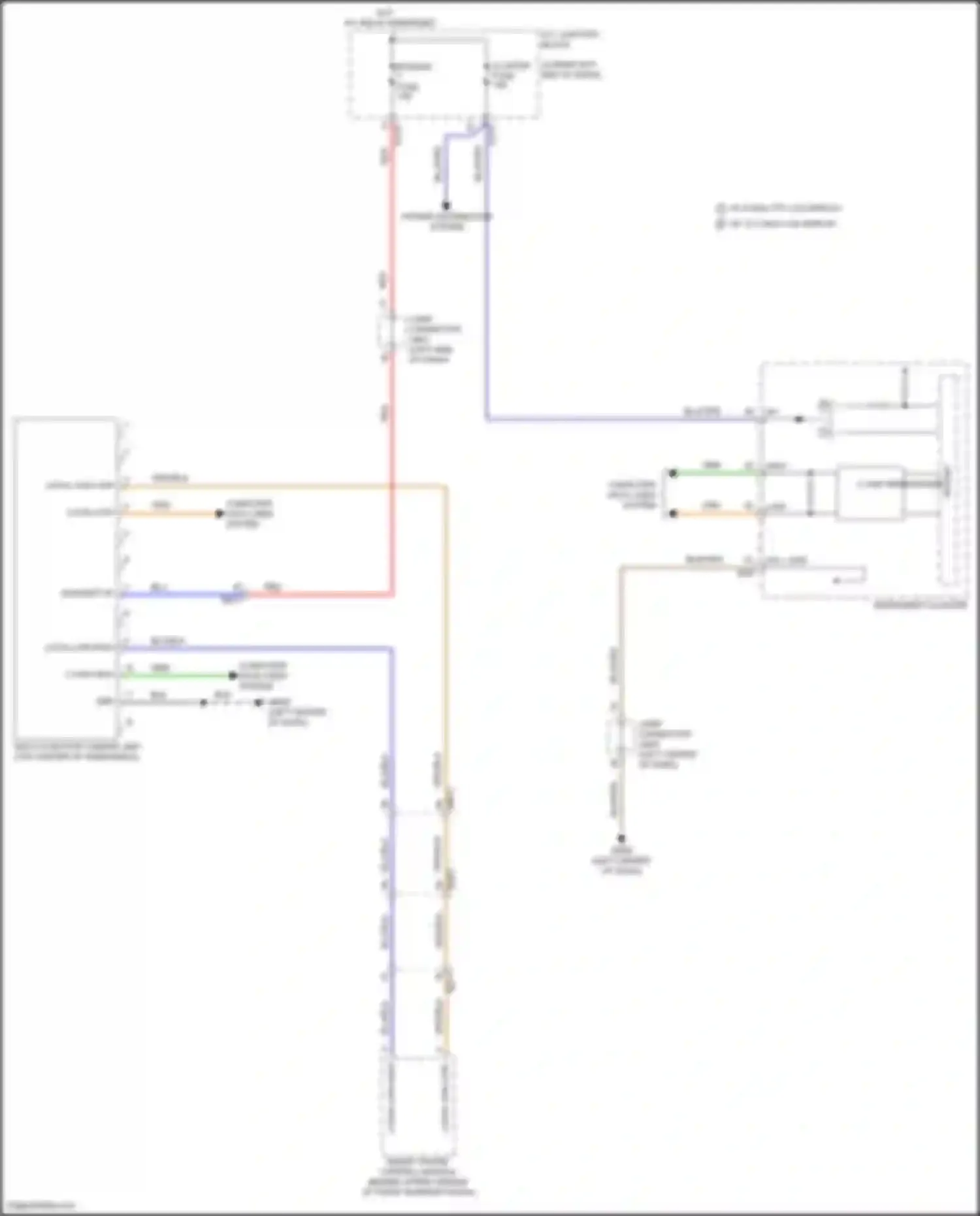 G70 Genesis I facelift (2020-2024): Blind spot information system circuit