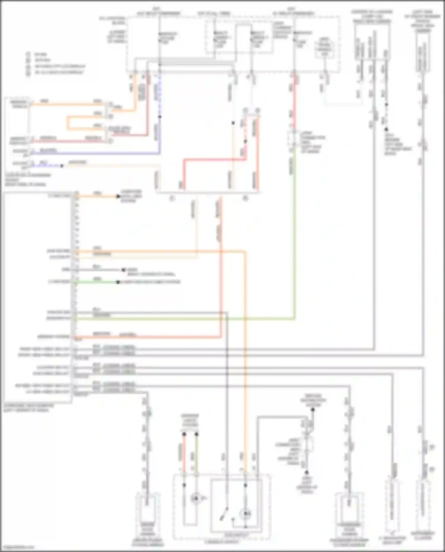 G70 Genesis I facelift (2020-2024): Surround view monitor circuit