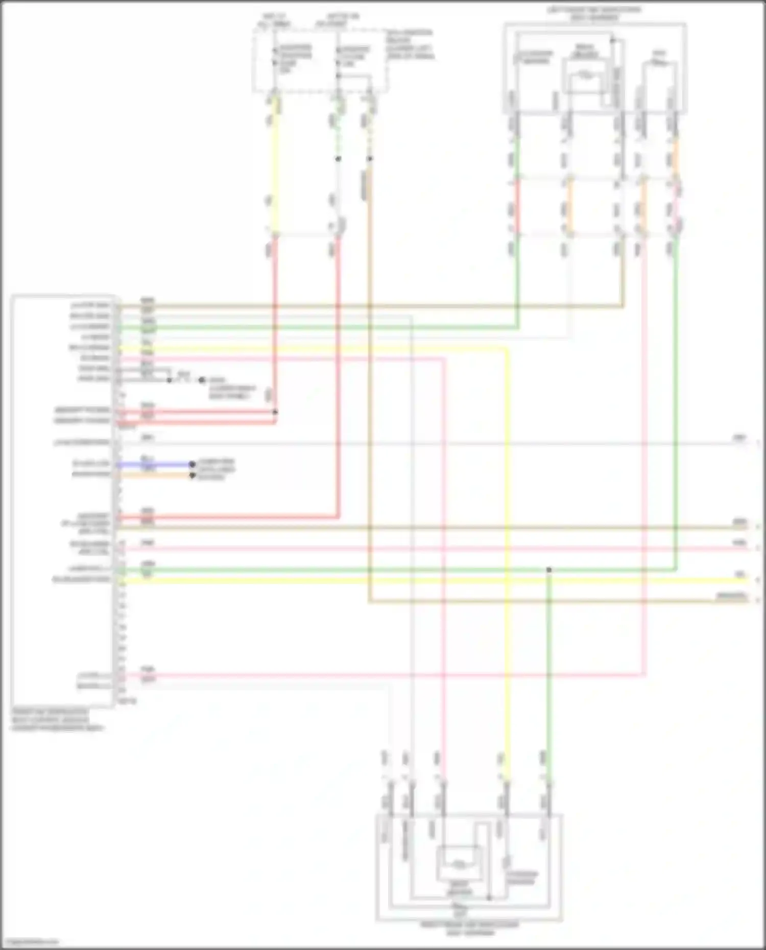 G70 Genesis I facelift (2020-2024): Seat ventilation circuit (1 of 2)