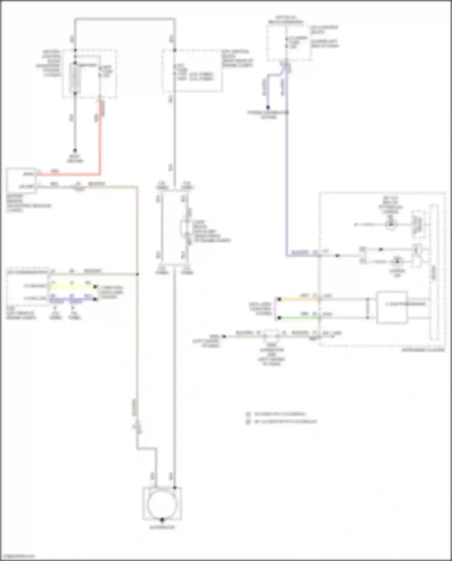 G70 Genesis I facelift (2020-2024): Charging circuit
