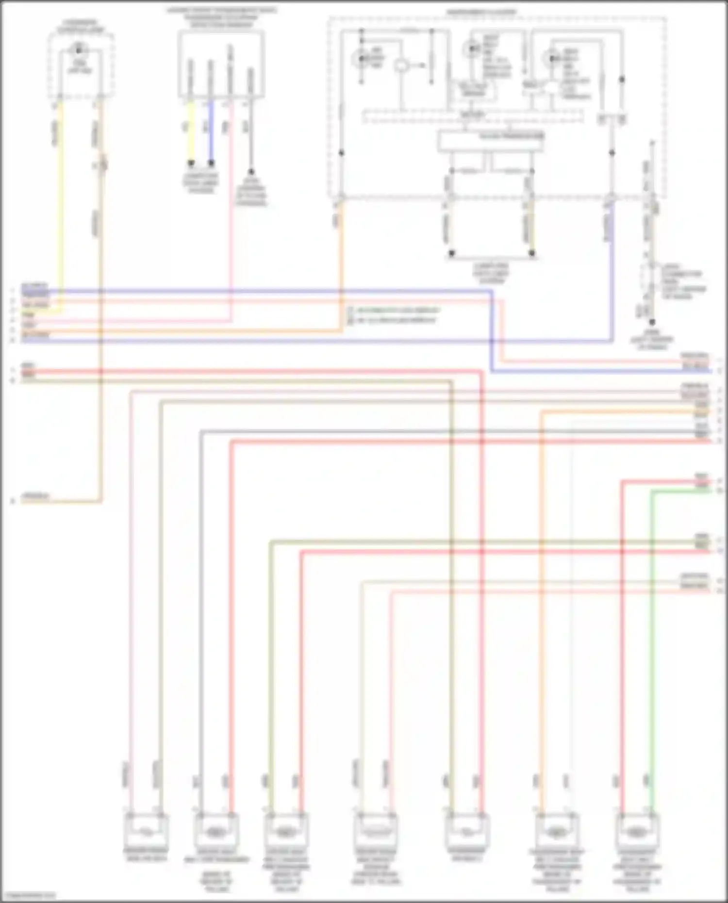 G70 Genesis I facelift (2020-2024): Supplemental restraints circuit (2 of 3)