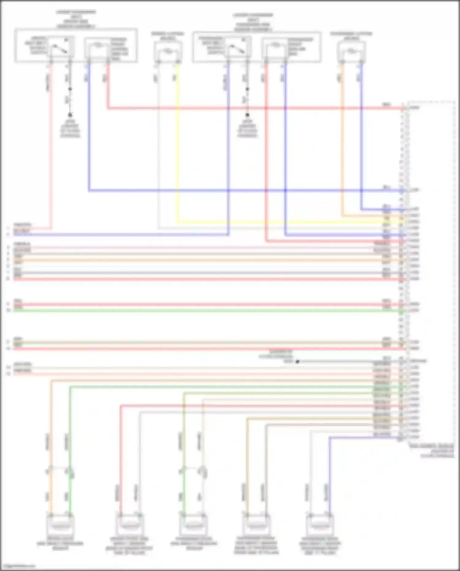 G70 Genesis I facelift (2020-2024): Supplemental restraints circuit (3 of 3)