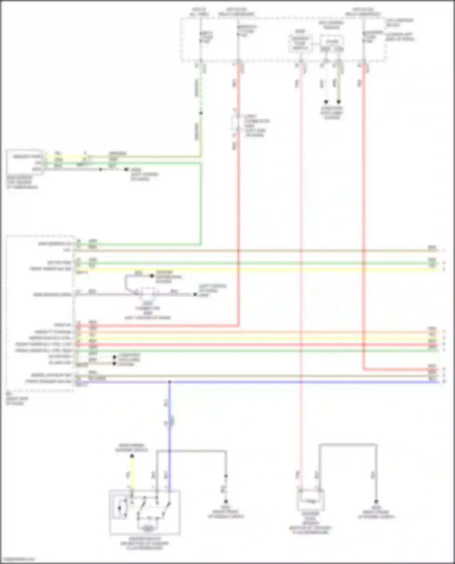 G70 Genesis I facelift (2020-2024): Front wiper/washer circuit (1 of 2)