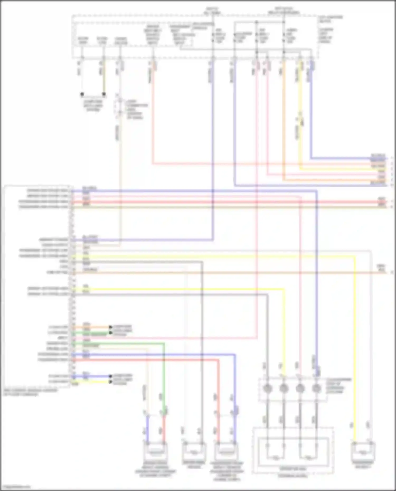 Wiring diagram air bag 2 fuse for Genesis G70 I facelift (2020-2024) (2 of 2)