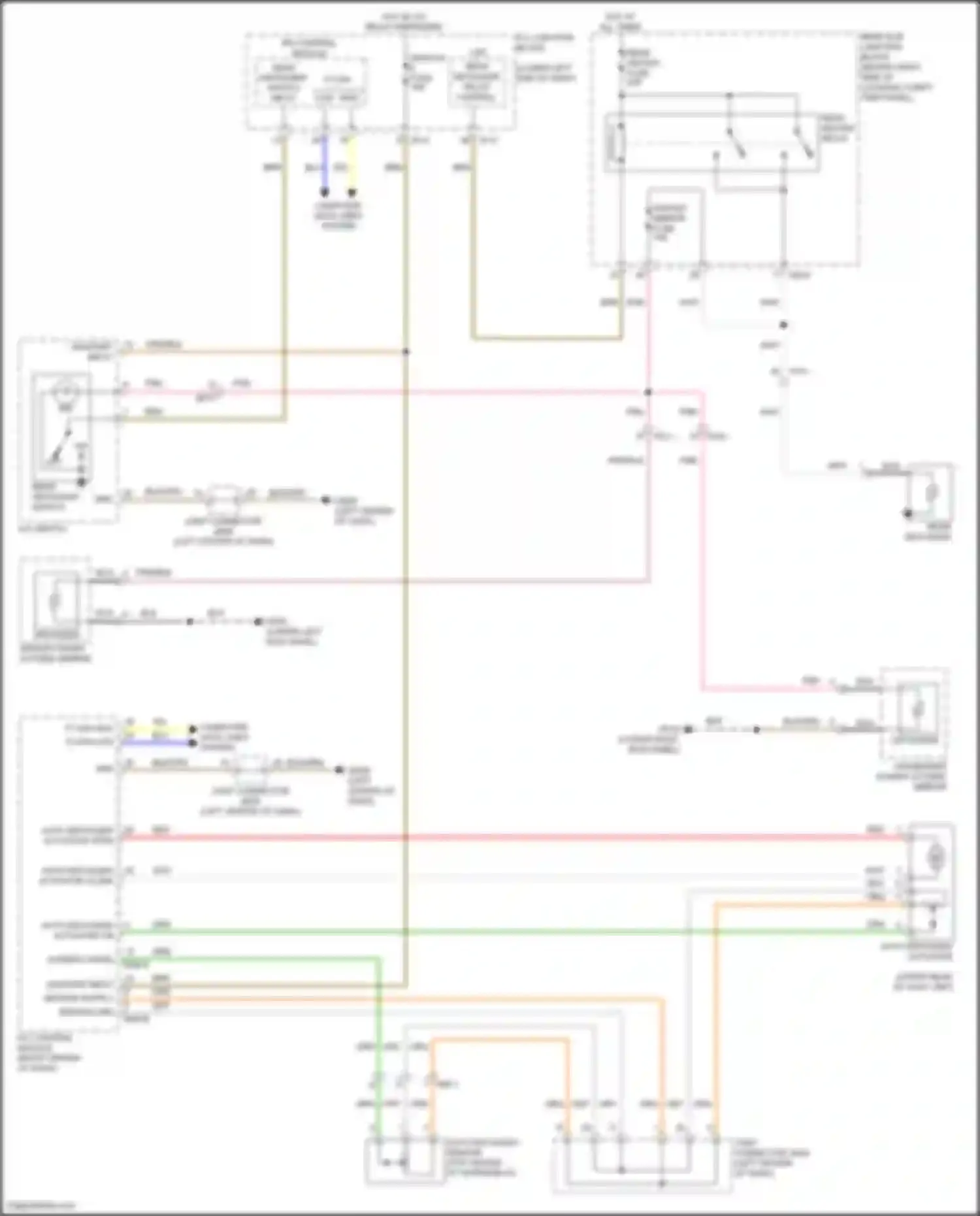 Wiring diagram auto defogger sensor for Genesis G70 I facelift (2020-2024) (2 of 2)