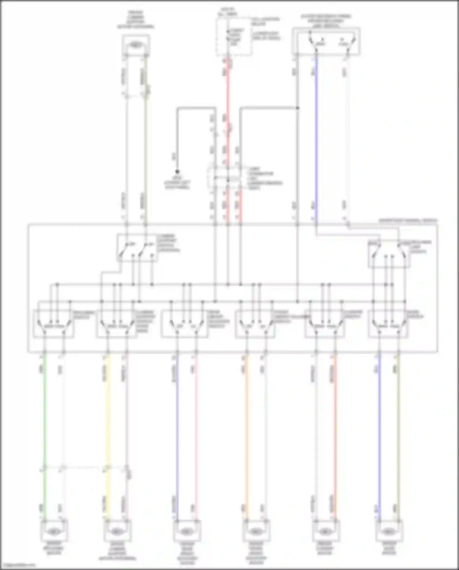 Wiring diagram driver slide motor for Genesis G70 I facelift (2020-2024)