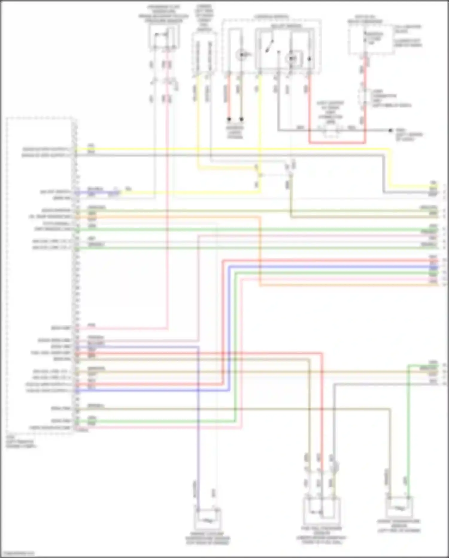 Wiring diagram isg off switch for Genesis G70 I facelift (2020-2024)