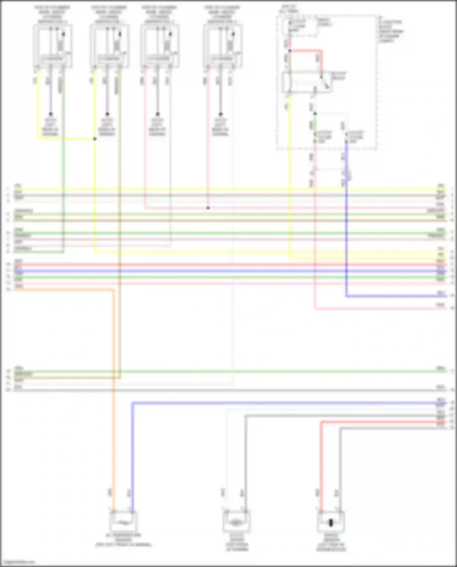 Wiring diagram e-cvvt relay for Genesis G70 I facelift (2020-2024) (2 of 2)