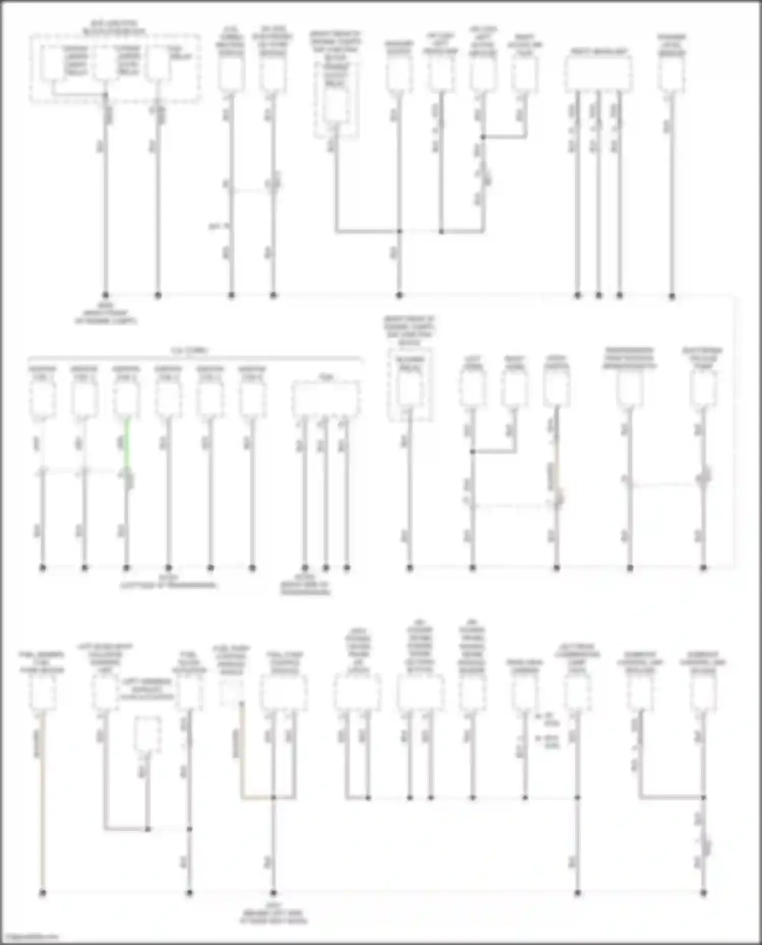 Wiring diagram fuel pump control module shield for Genesis G70 I facelift (2020-2024) (1 of 1)