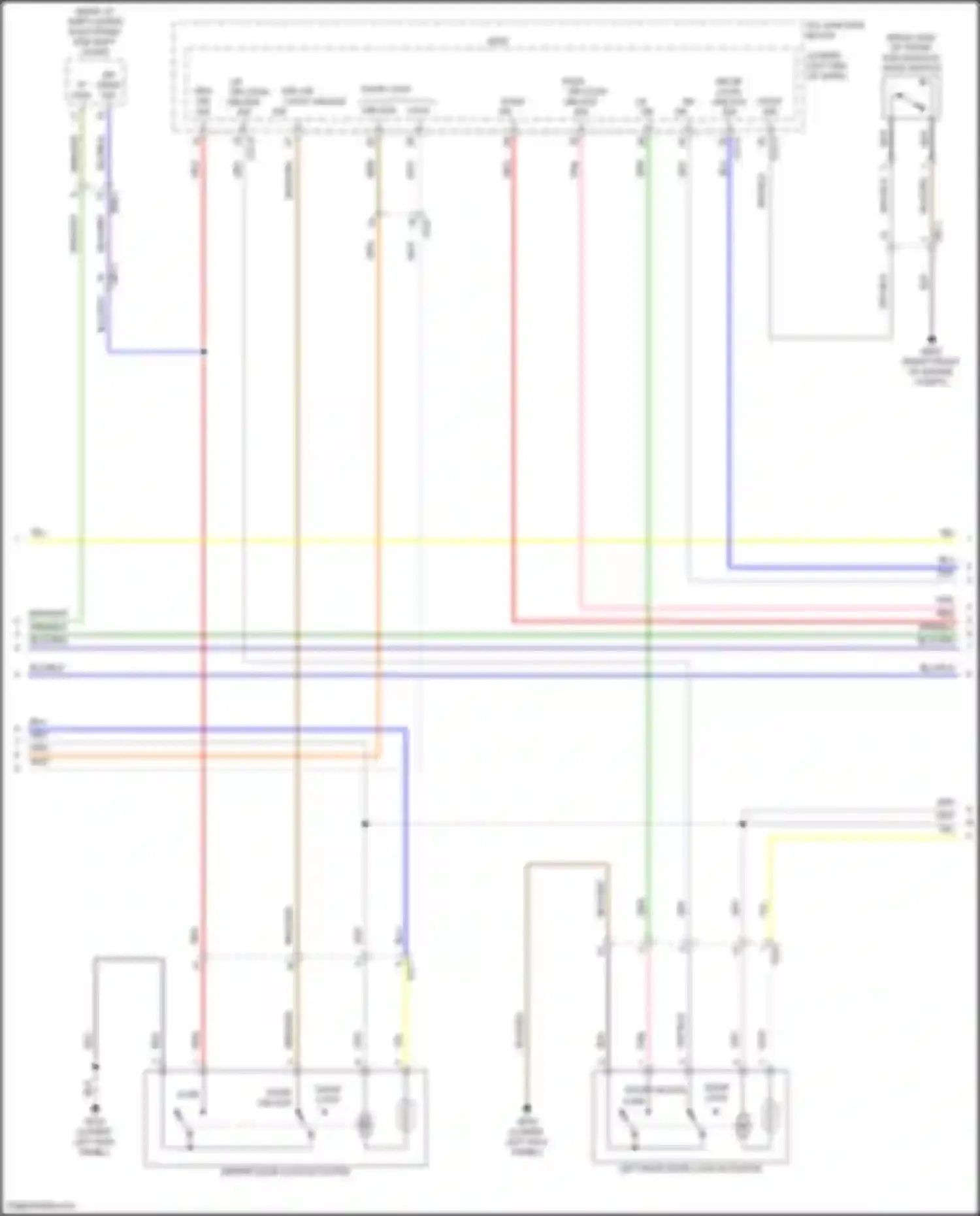 Wiring diagram hood sw for Genesis G70 I facelift (2020-2024) (1 of 4)