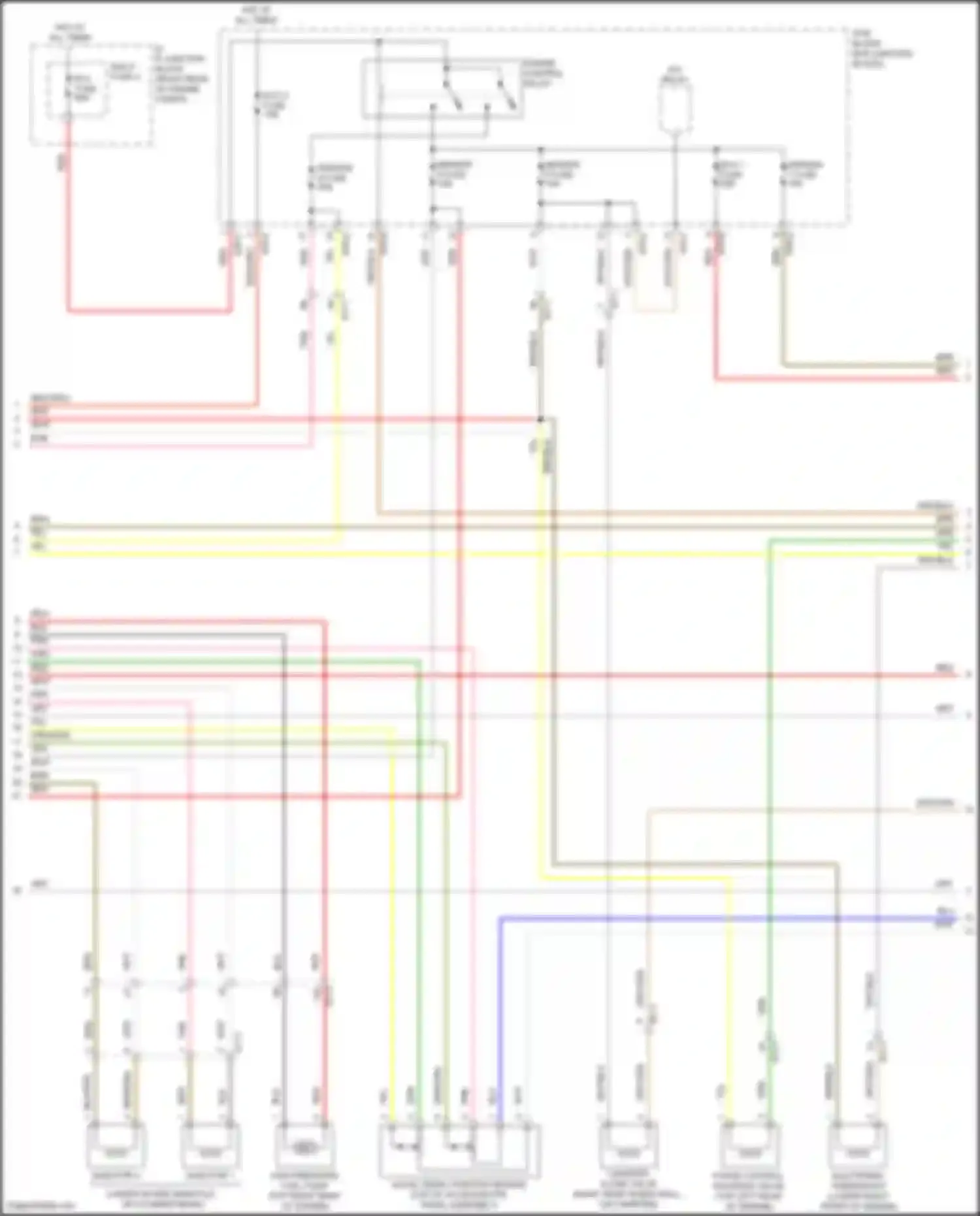 Wiring diagram sensor 1 fuse for Genesis G70 I facelift (2020-2024)