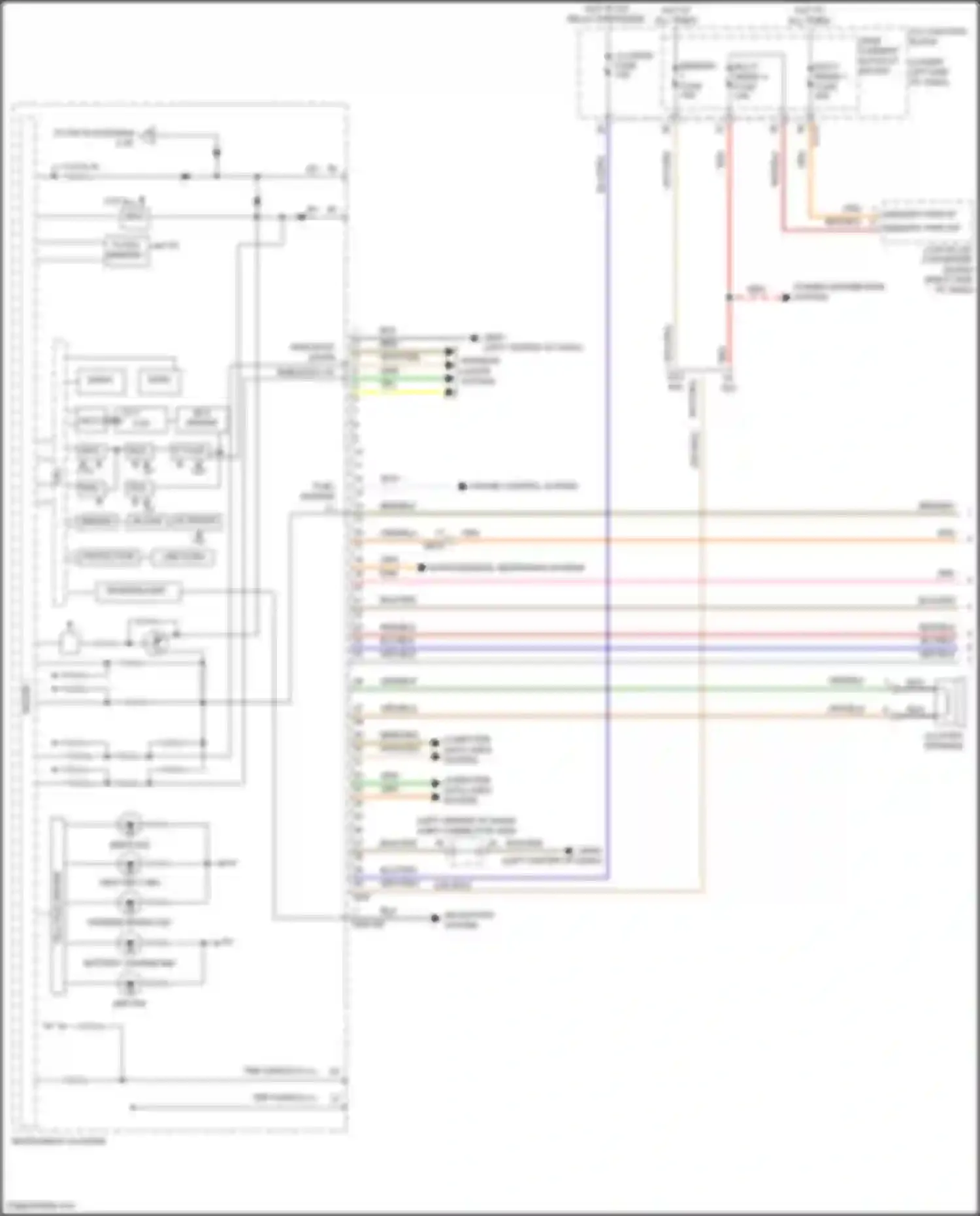 Wiring diagram 8 inch color serial tft lcd memory for Genesis G70 I facelift (2020-2024)