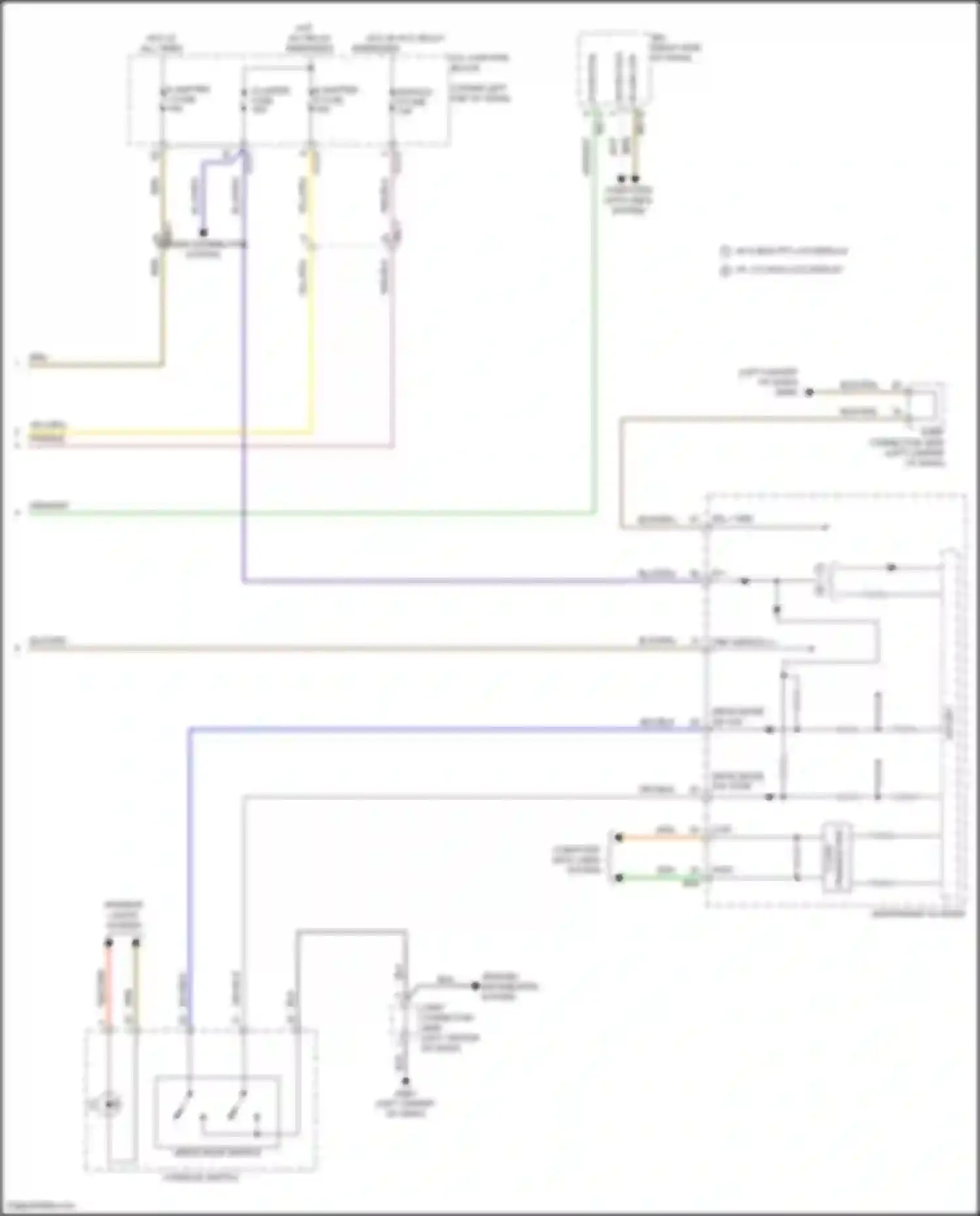 Wiring diagram on/off parking for Genesis G70 I facelift (2020-2024)