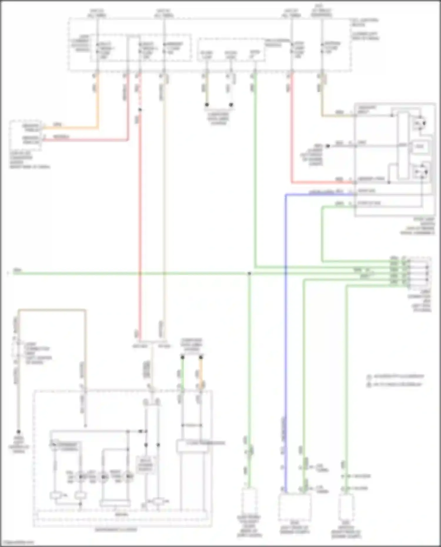 Wiring diagram multi power supply for Genesis G70 I facelift (2020-2024)
