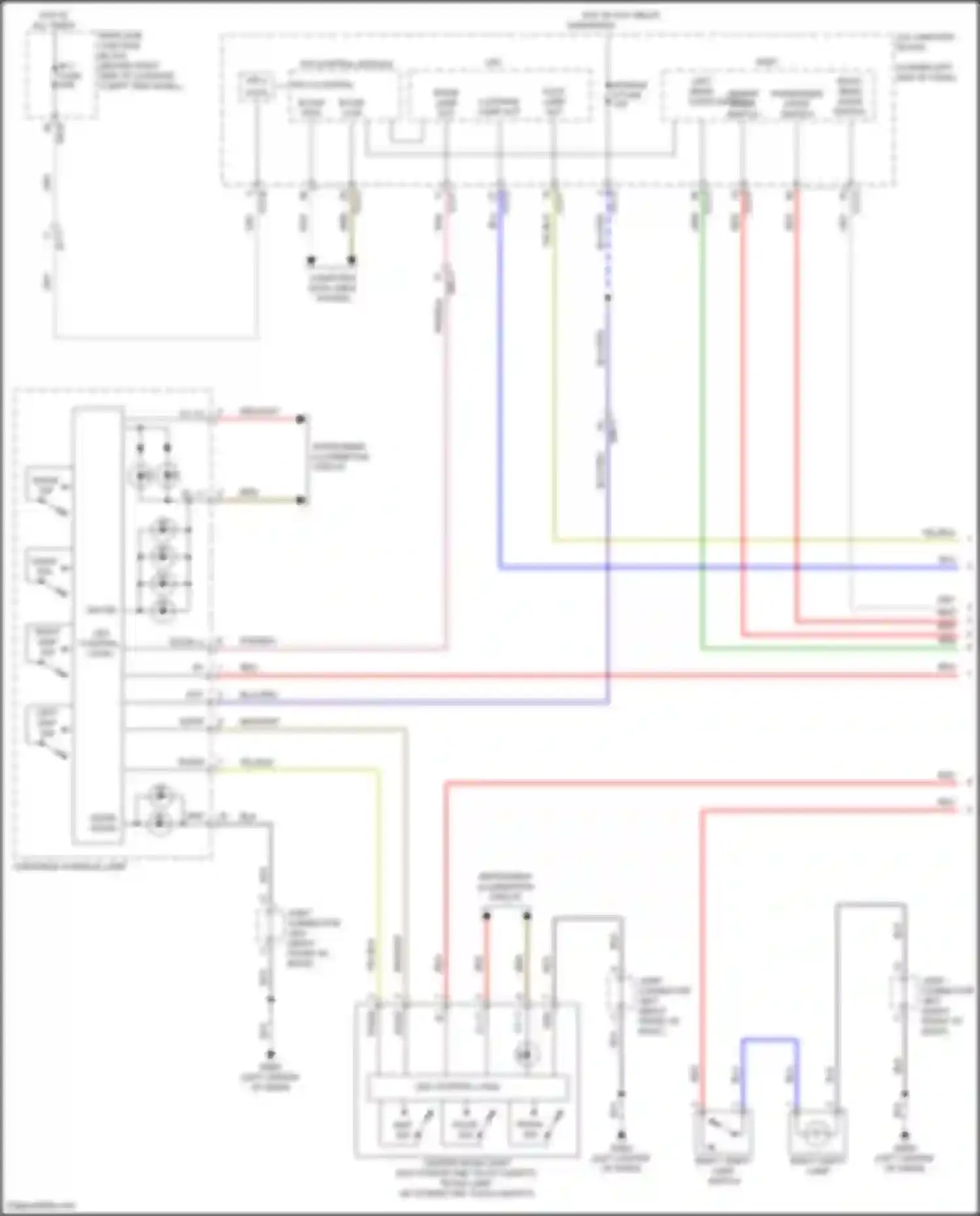 Wiring diagram led control logic for Genesis G70 I facelift (2020-2024) (1 of 2)