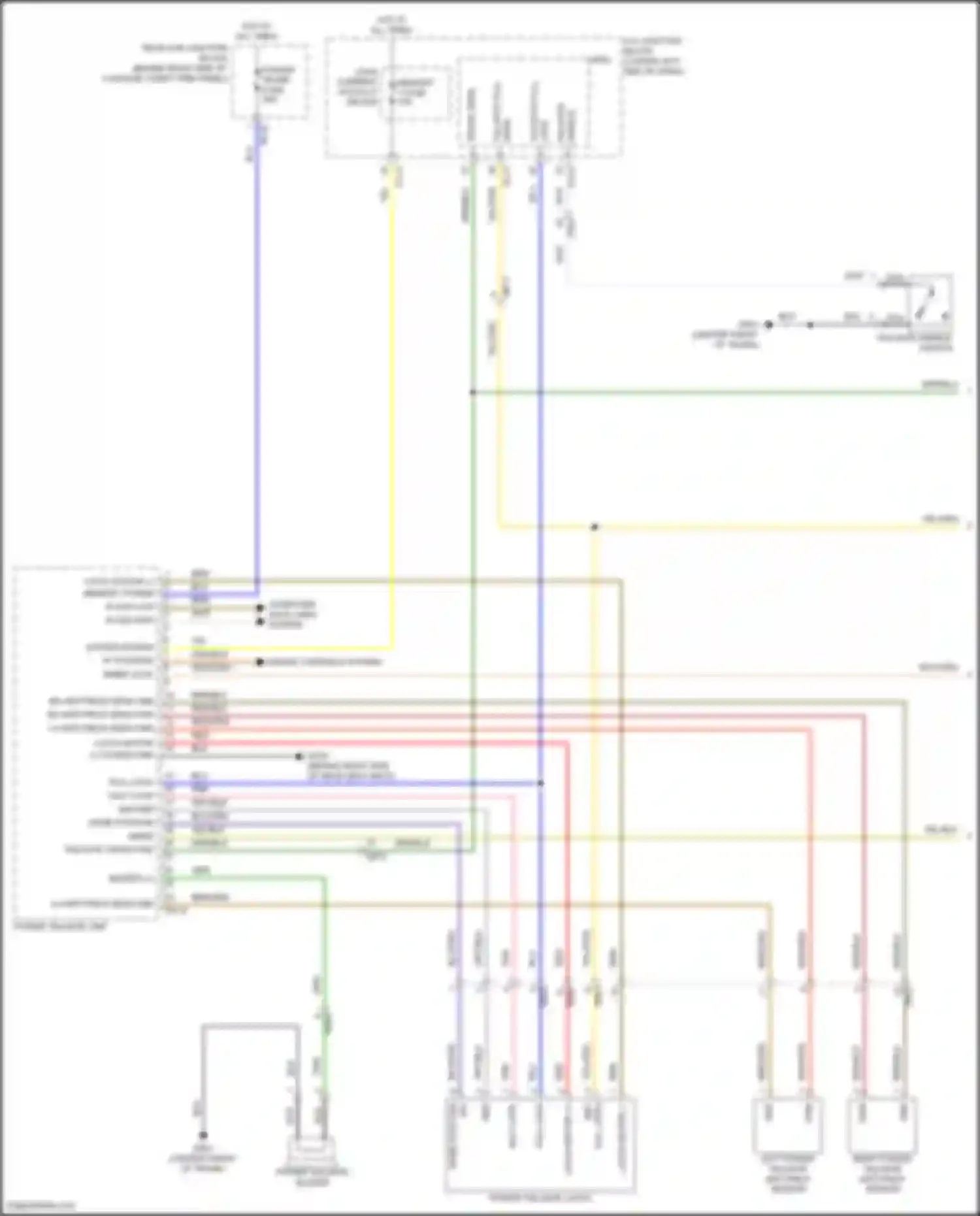 Wiring diagram lh anti pinch sens gnd for Genesis G70 I facelift (2020-2024) (1 of 1)