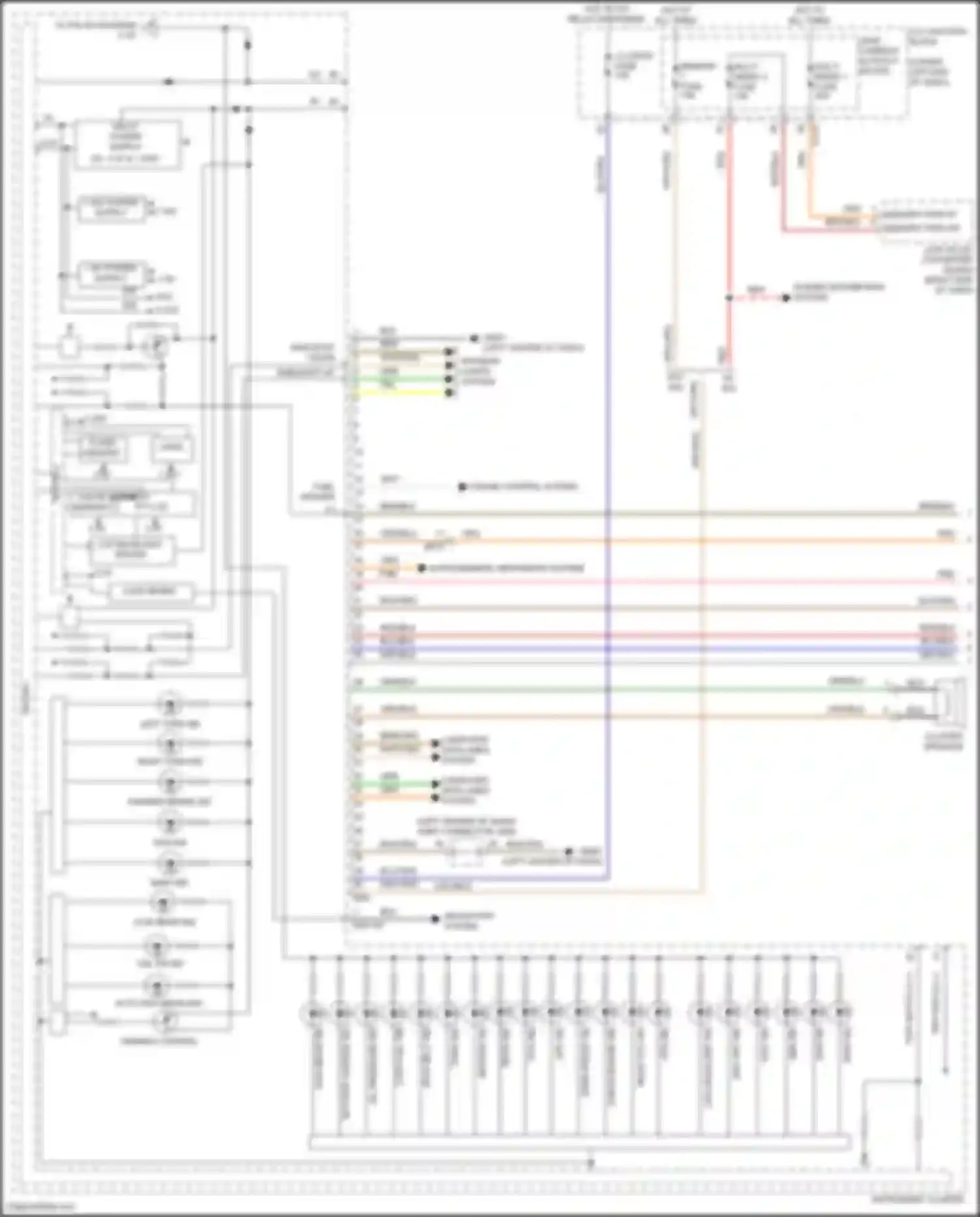 Wiring diagram low beam ind for Genesis G70 I facelift (2020-2024) (2 of 2)