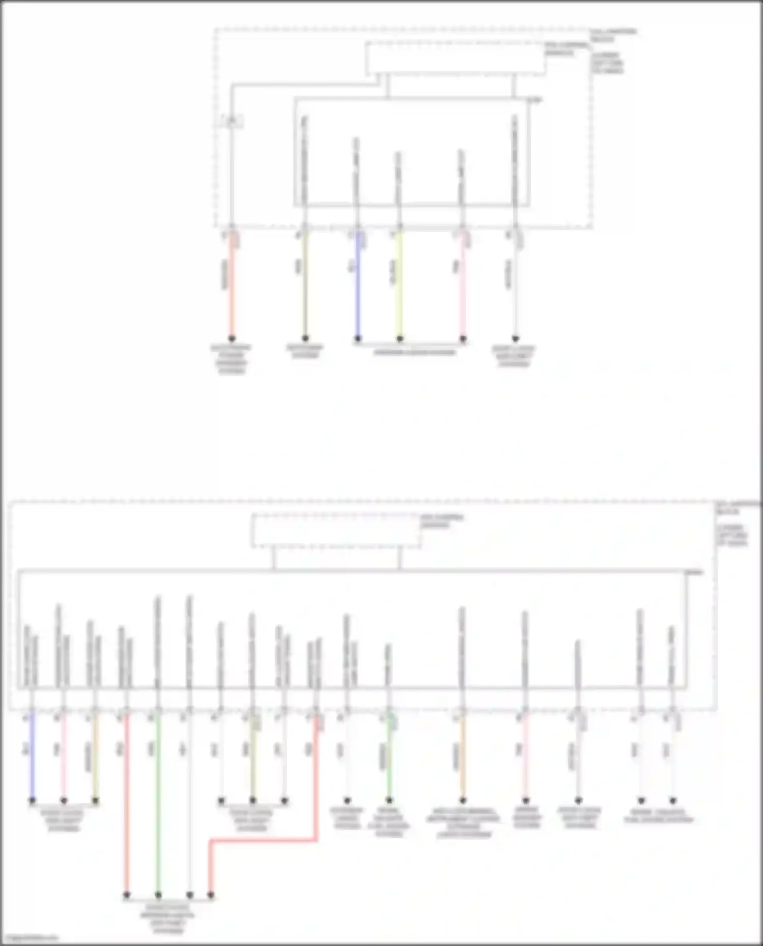 Wiring diagram driver door for Genesis G70 I facelift (2020-2024)