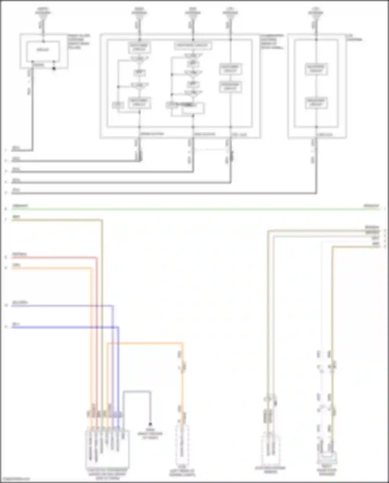 Wiring diagram lte antenna for Genesis G70 I facelift (2020-2024) (3 of 6)