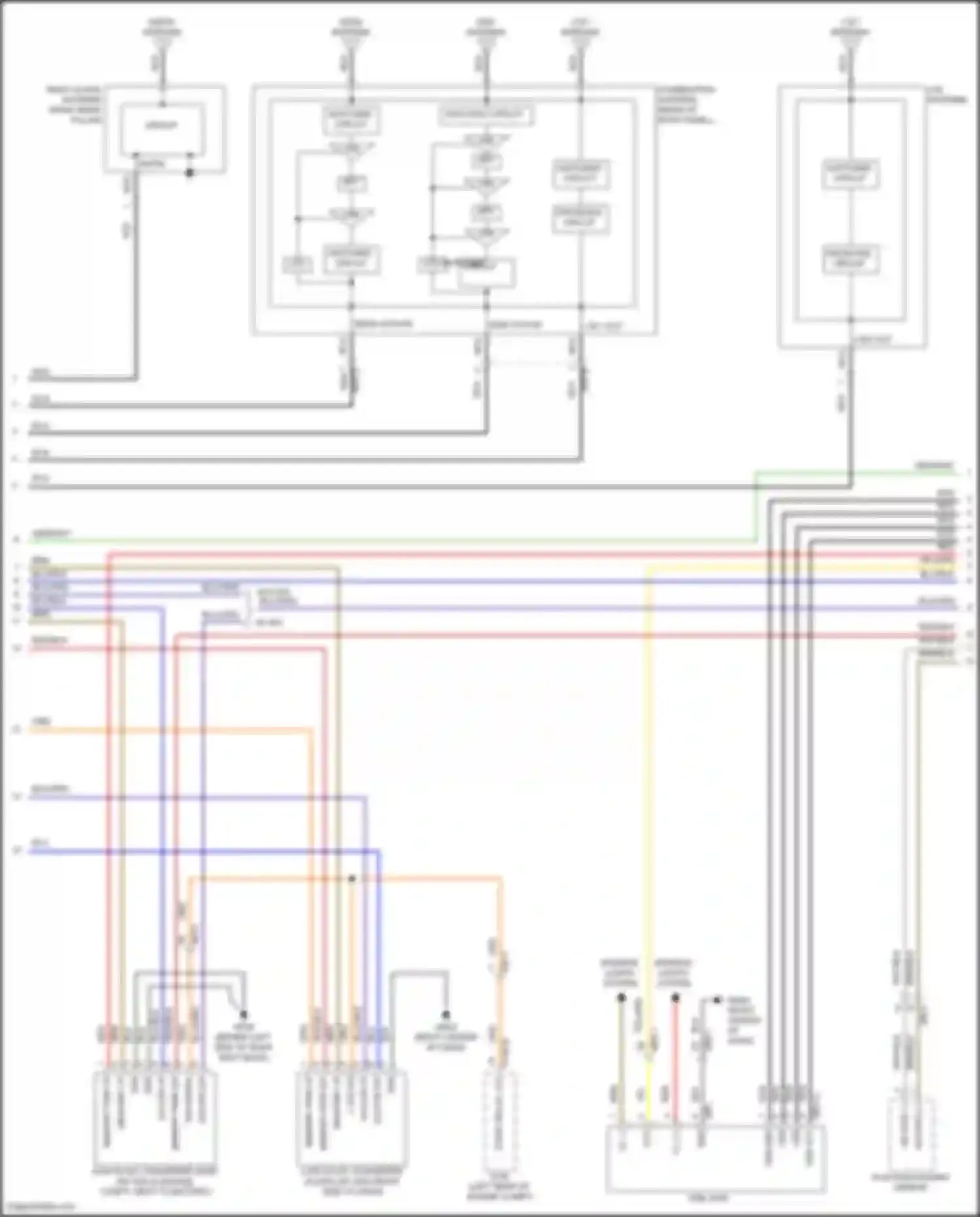 Wiring diagram usb vcc for Genesis G70 I facelift (2020-2024)