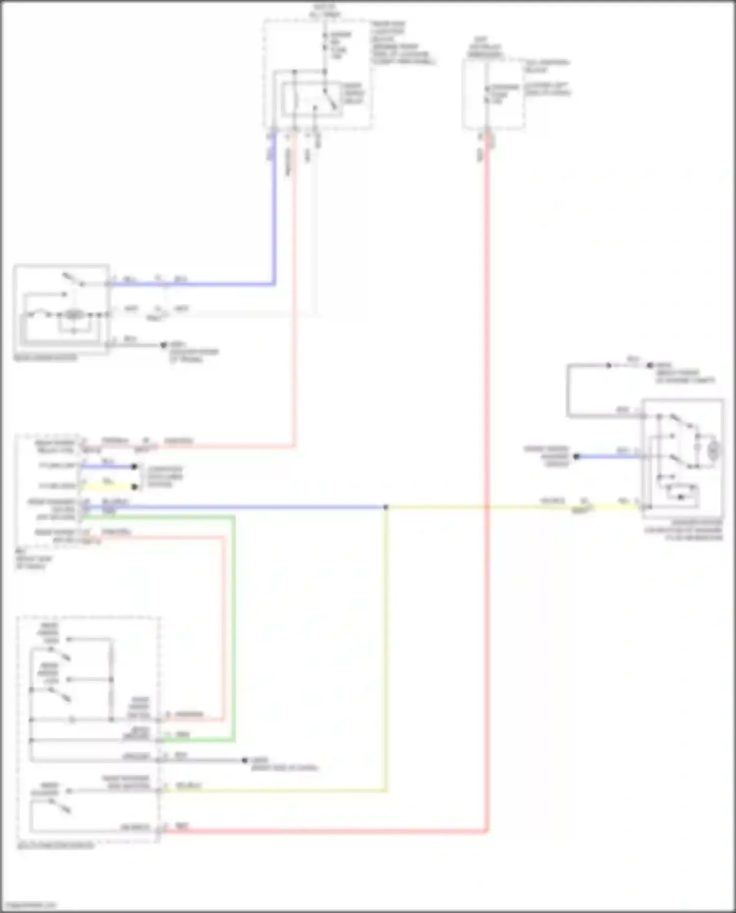 Wiring diagram multi- function switch for Genesis G70 I facelift (2020-2024) (7 of 7)