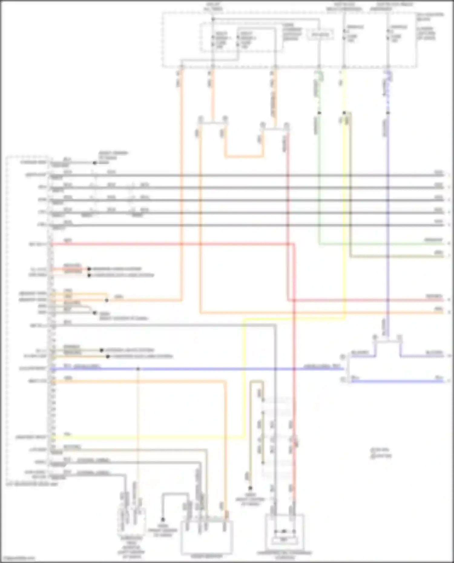 Wiring diagram multi media 2 fuse for Genesis G70 I facelift (2020-2024) (3 of 6)