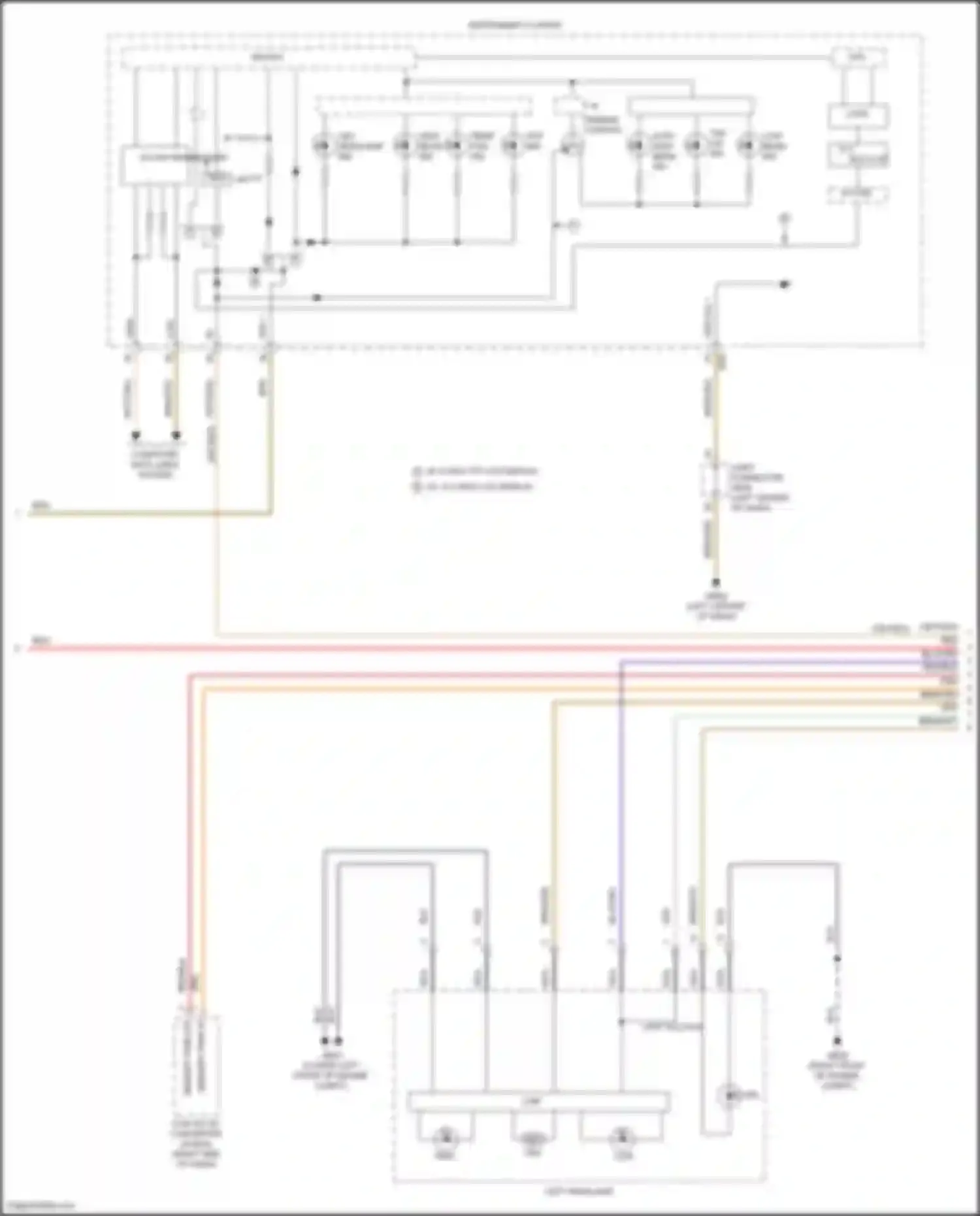 Wiring diagram low beam ind for Genesis G70 I facelift (2020-2024)