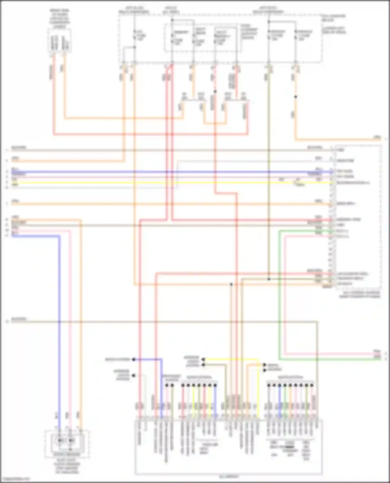 Wiring diagram on/start input for Genesis G70 I facelift (2020-2024) (2 of 34)