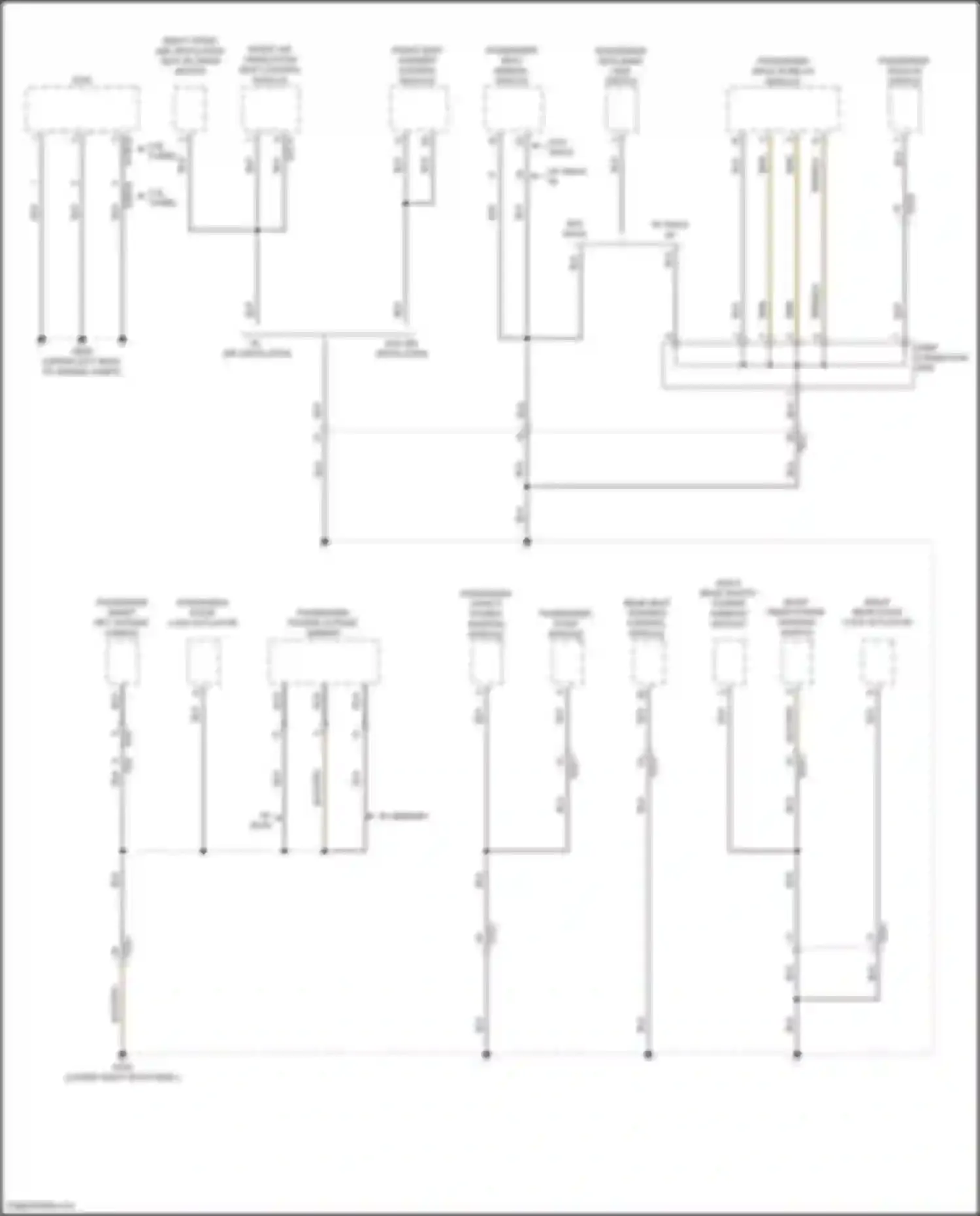 Wiring diagram passenger door module for Genesis G70 I facelift (2020-2024) (3 of 8)