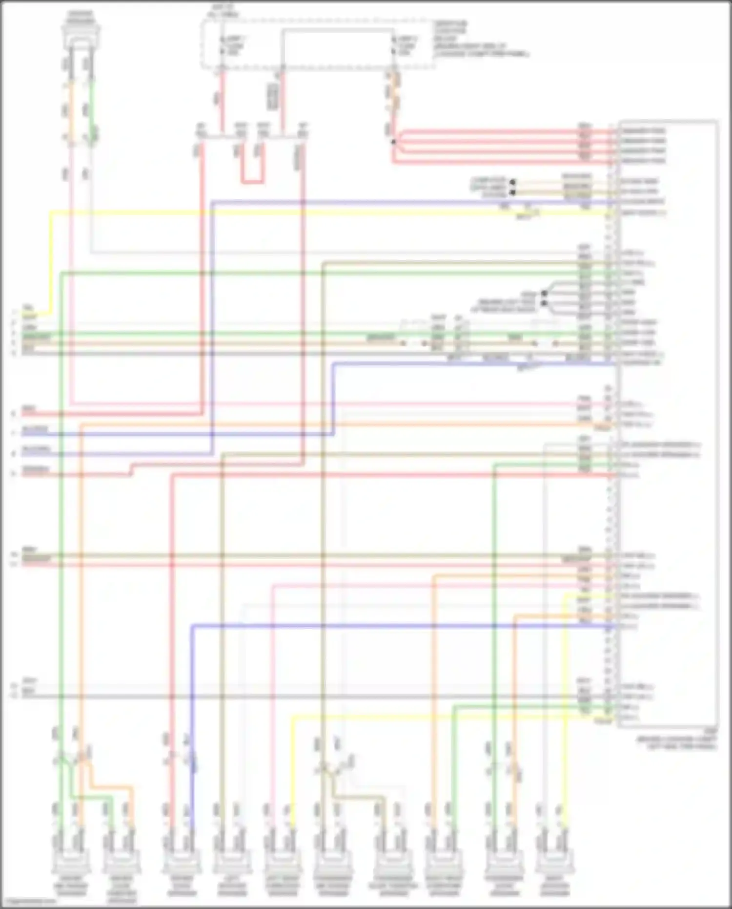 Wiring diagram passenger door tweeter speaker for Genesis G70 I facelift (2020-2024) (1 of 6)