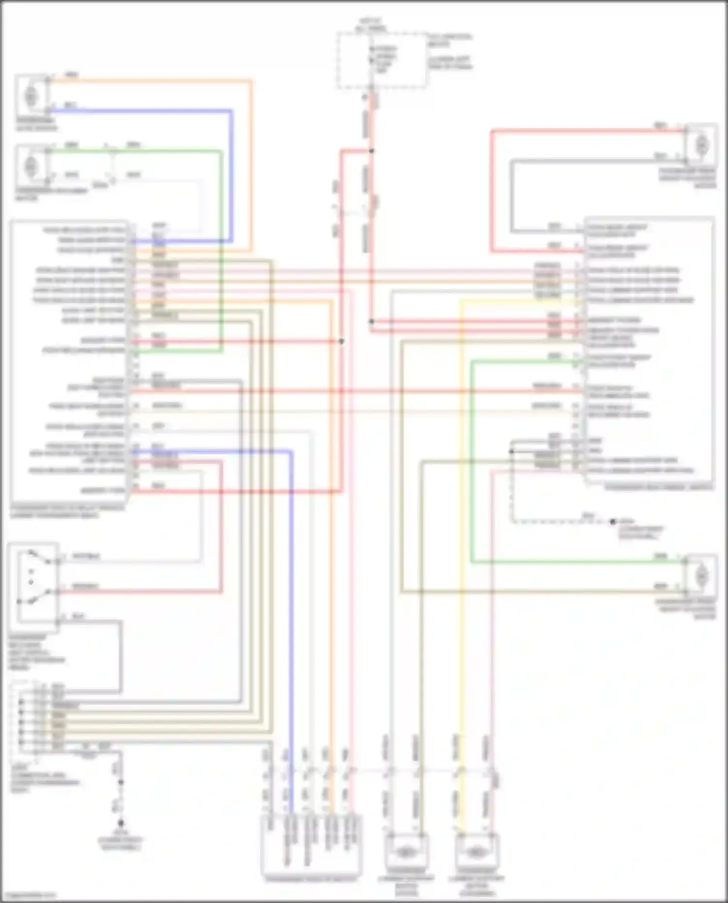Wiring diagram passenger slide motor for Genesis G70 I facelift (2020-2024) (2 of 2)