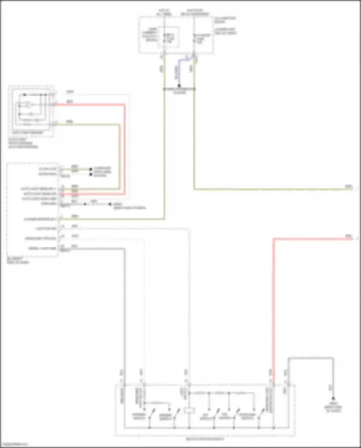Wiring diagram passing switch for Genesis G70 I facelift (2020-2024) (1 of 1)