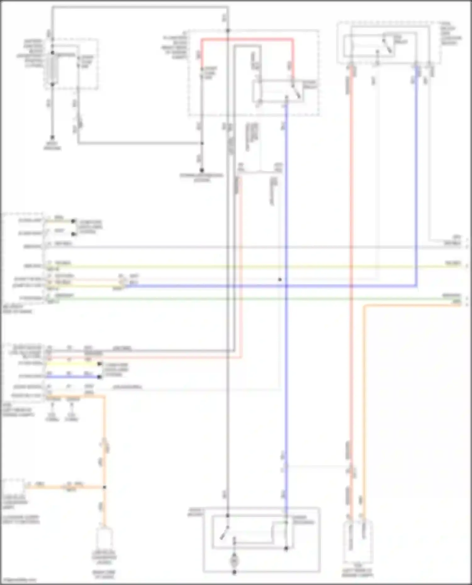 Wiring diagram start f/b sig for Genesis G70 I facelift (2020-2024)