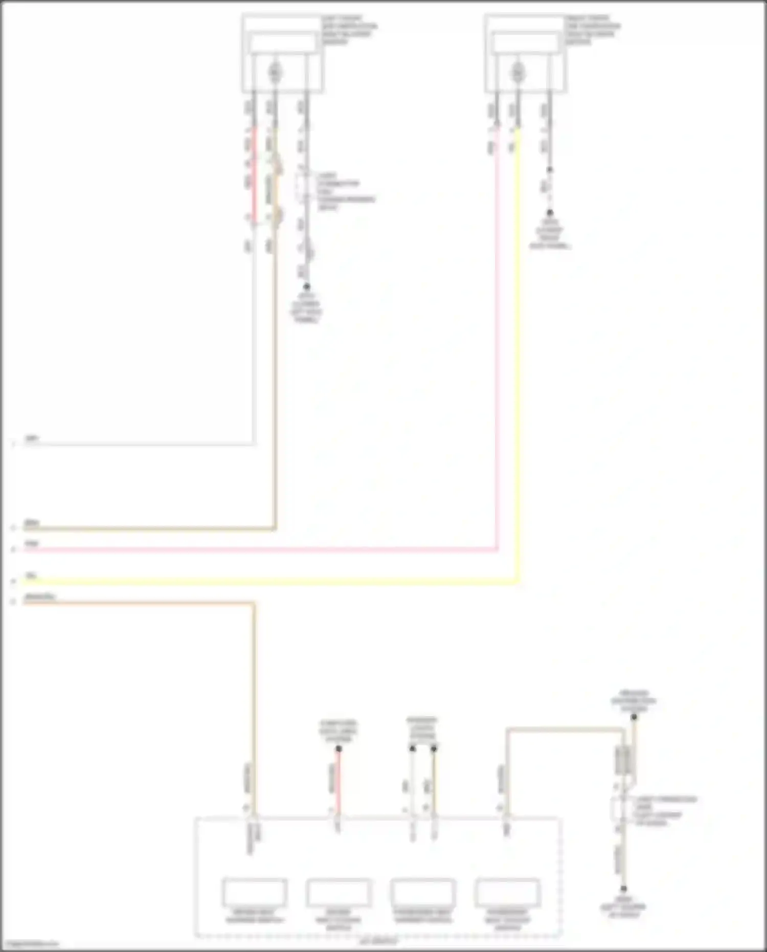 Wiring diagram driver seat warmer switch for Genesis G70 I facelift (2020-2024)
