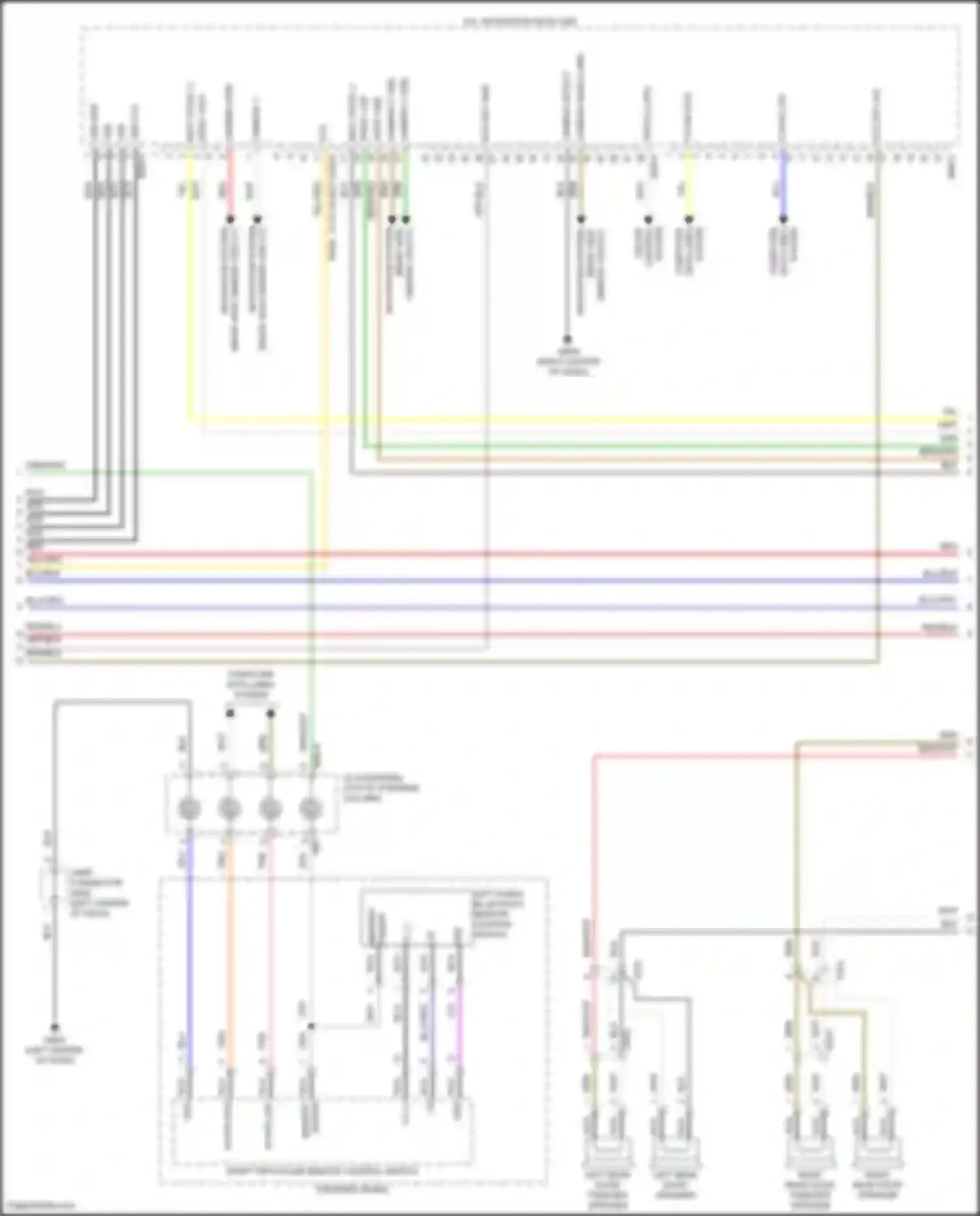 Wiring diagram rear view for Genesis G70 I facelift (2020-2024) (1 of 5)