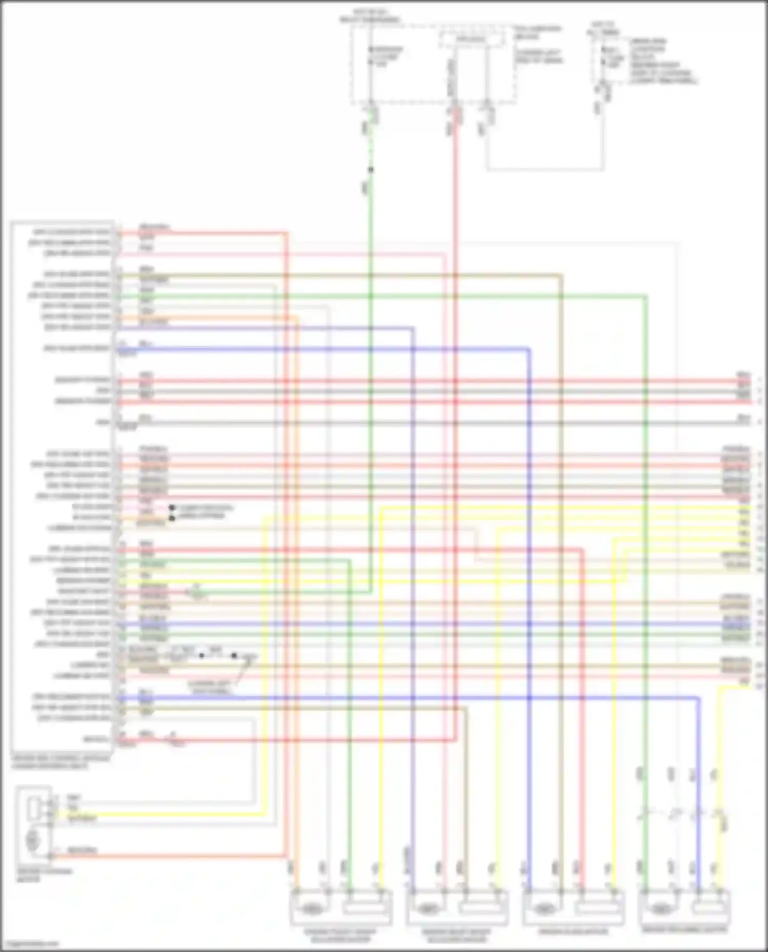 Wiring diagram drv frt height sw up for Genesis G70 I facelift (2020-2024)