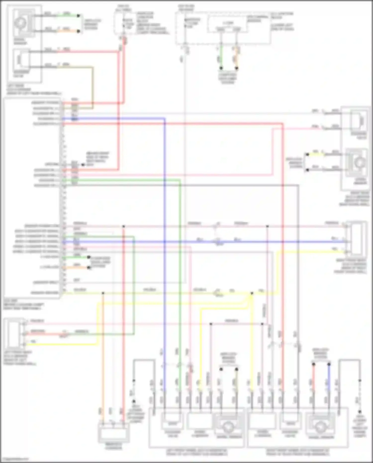 Wiring diagram right front body ecs g-sensor for Genesis G70 I facelift (2020-2024) (1 of 1)