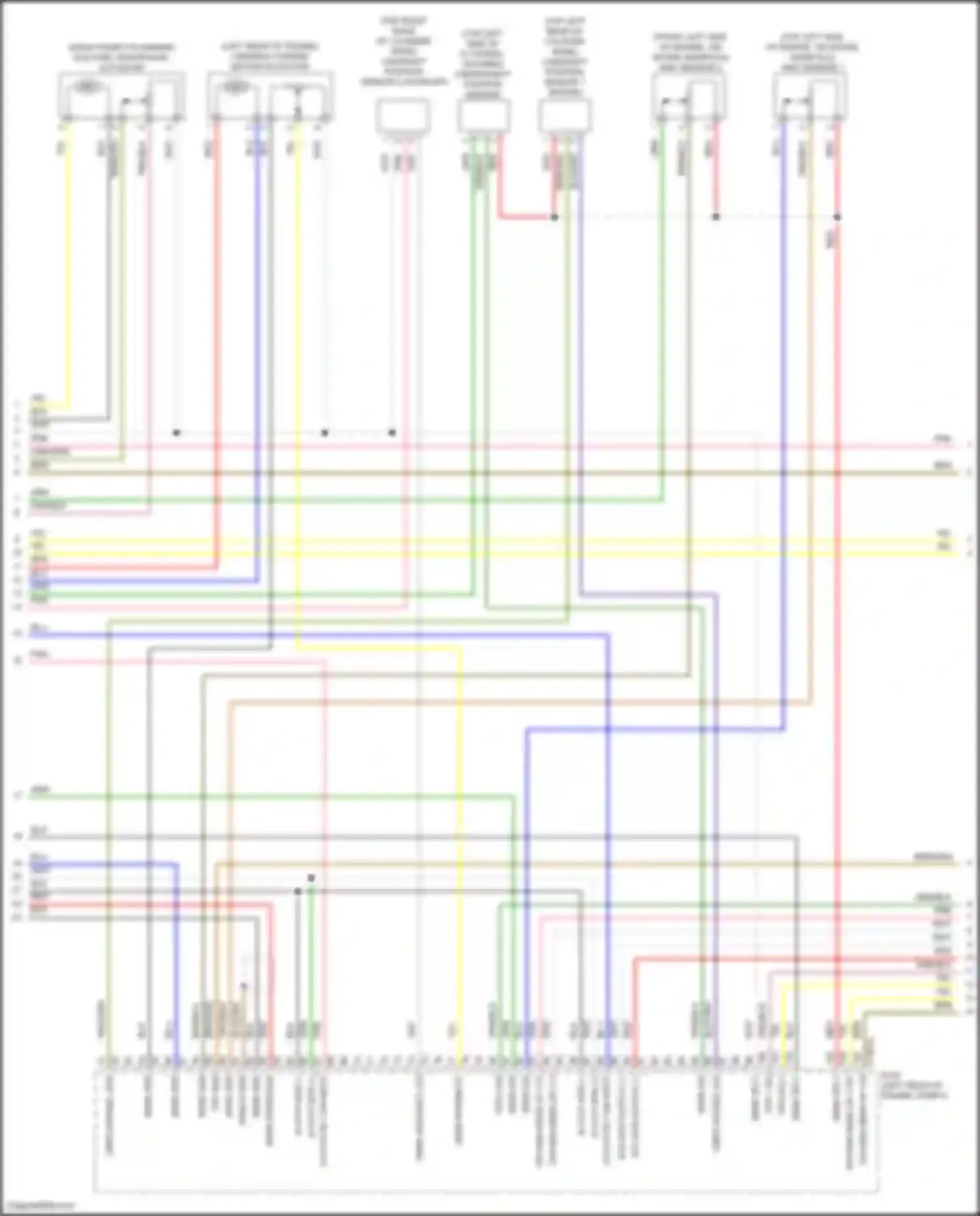 Wiring diagram (right front of engine for Genesis G70 I facelift (2020-2024) (1 of 4)