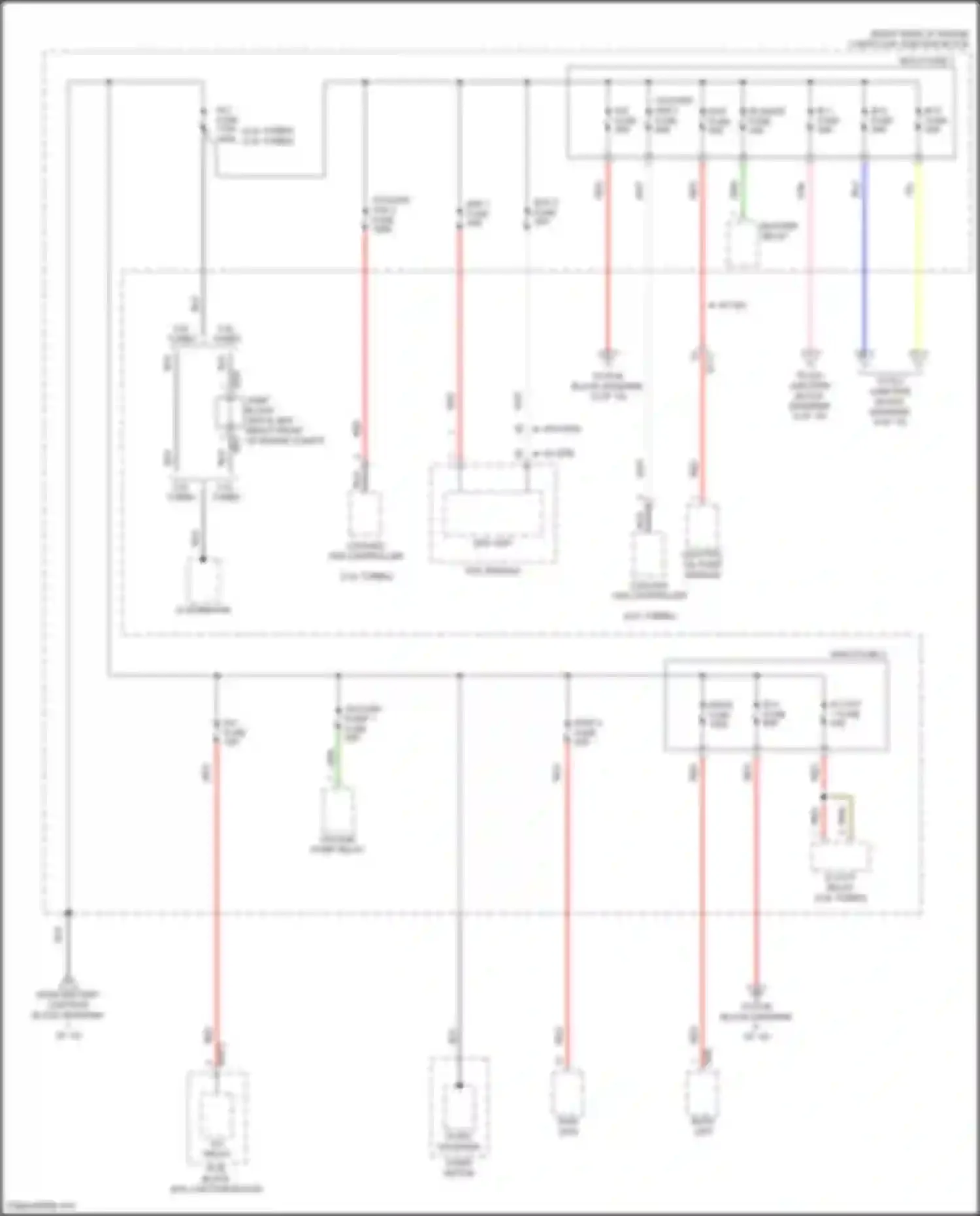 Wiring diagram start solenoid start motor for Genesis G70 I facelift (2020-2024)
