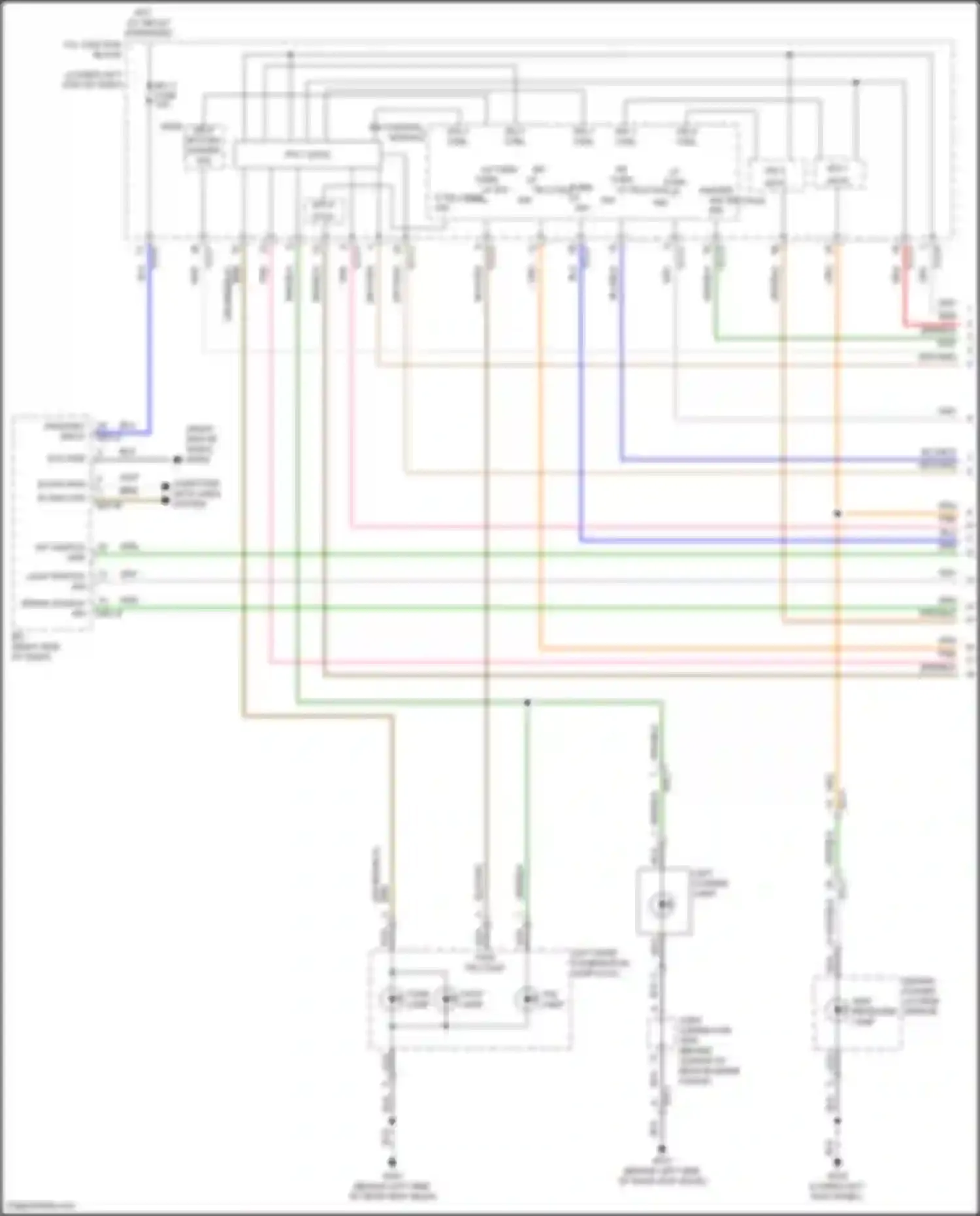 Wiring diagram turn lamp for Genesis G70 I facelift (2020-2024) (1 of 3)