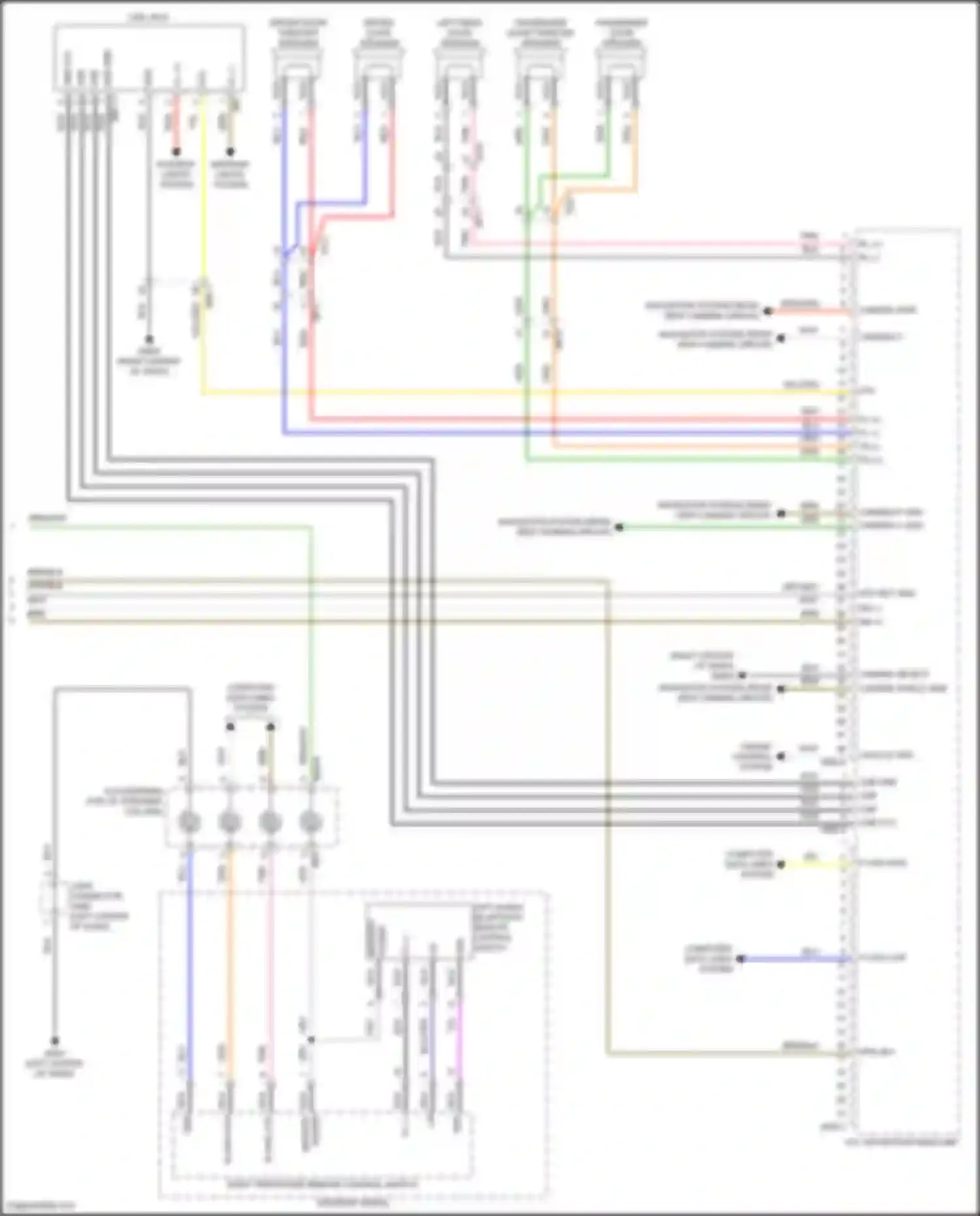 Wiring diagram usb d- for Genesis G70 I facelift (2020-2024) (5 of 10)