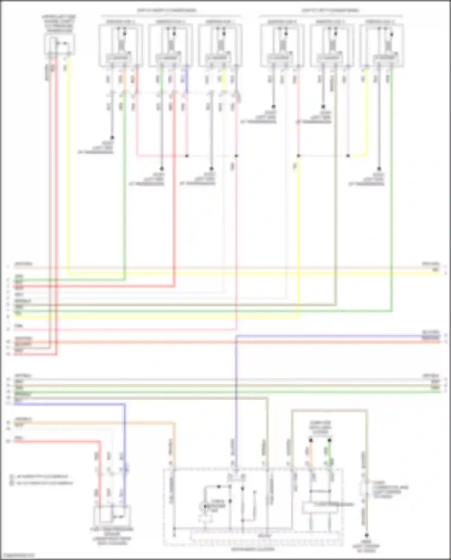 Wiring diagram w/ 8 inch tft lcd display for Genesis G70 I facelift (2020-2024) (22 of 22)