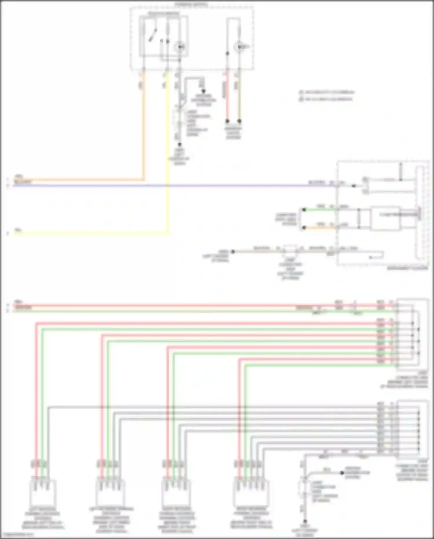 Wiring diagram w/ 8 inch tft lcd display for Genesis G70 I facelift (2020-2024) (8 of 22)