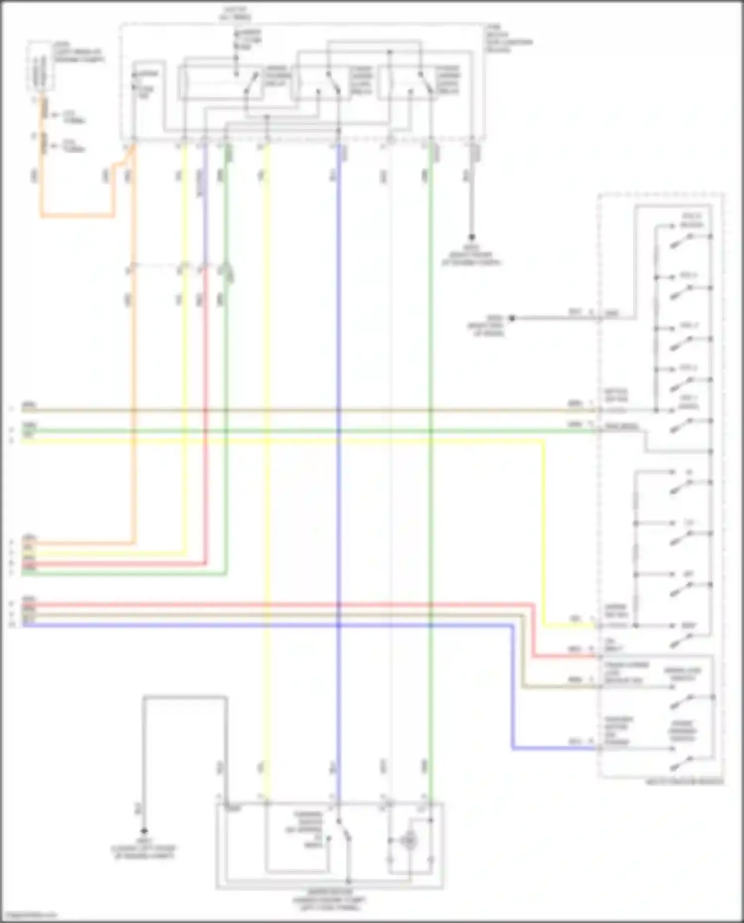 Wiring diagram wiper 1 fuse for Genesis G70 I facelift (2020-2024) (1 of 2)