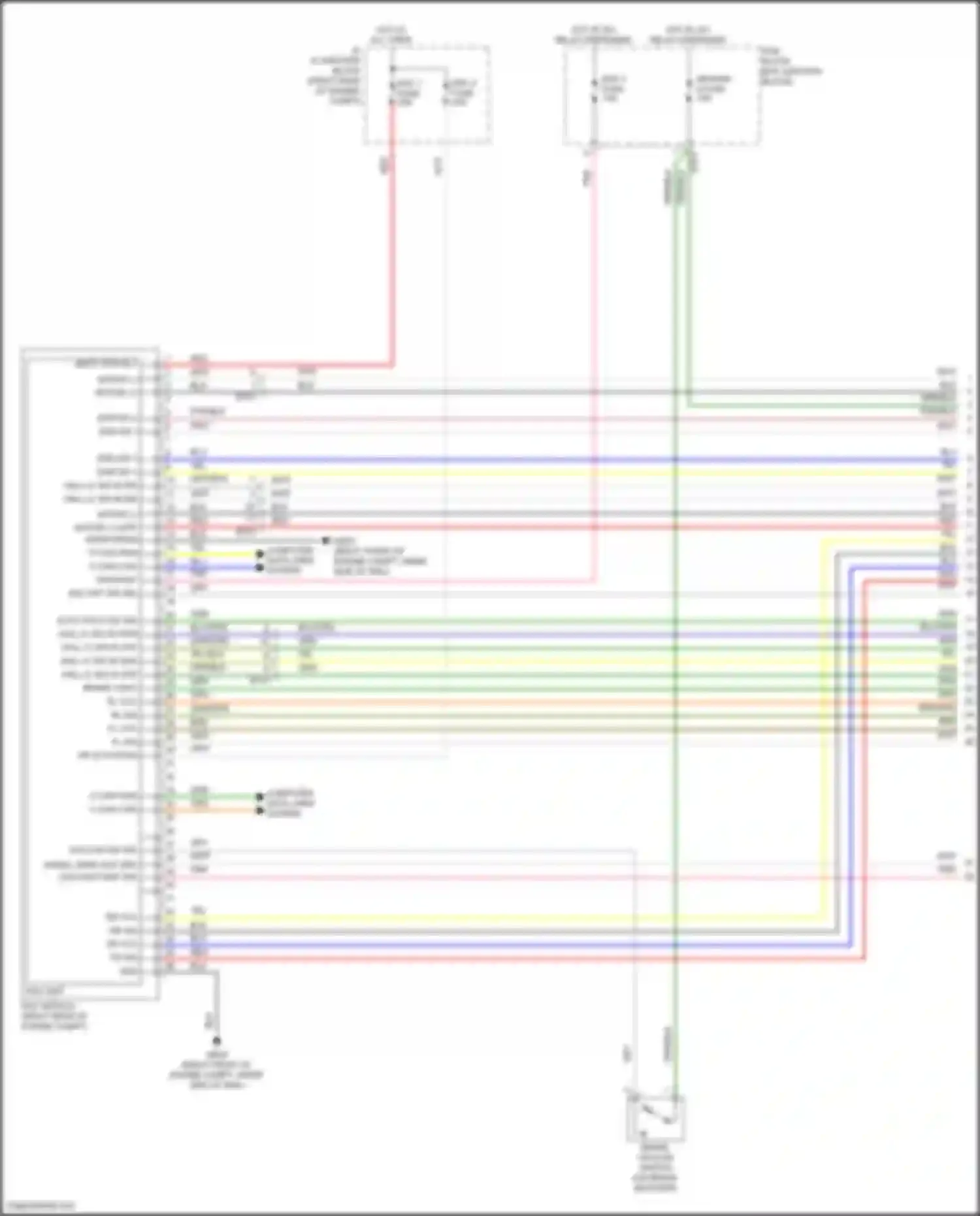 Wiring diagram yel/blk for Genesis G70 I facelift (2020-2024) (1 of 36)