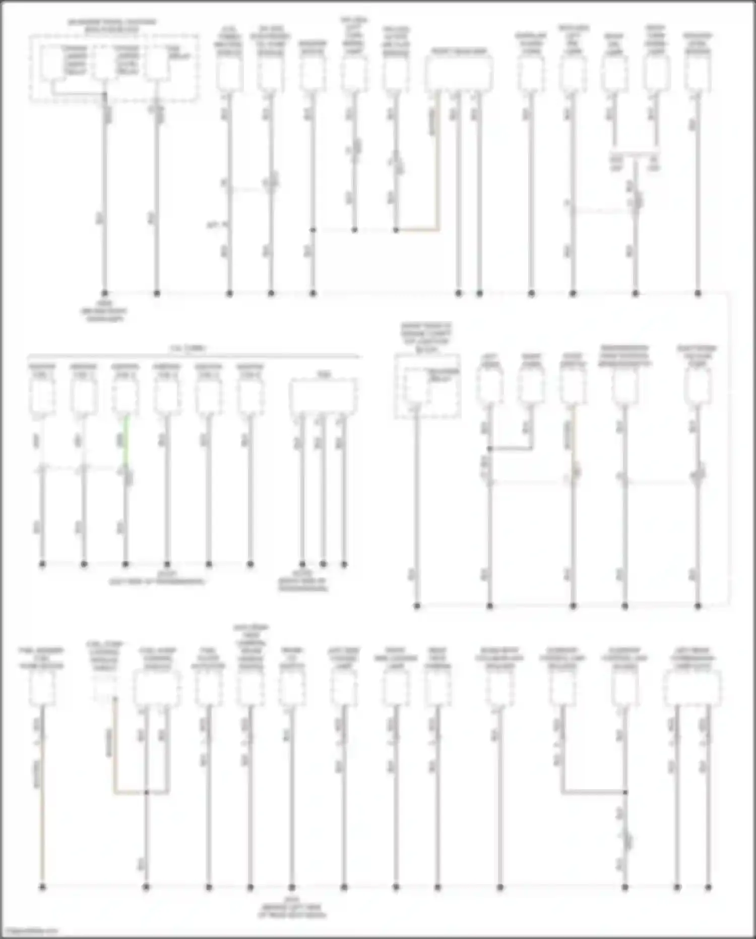G70 Genesis I (2017-2021): Ground distribution circuit (3 of 6)