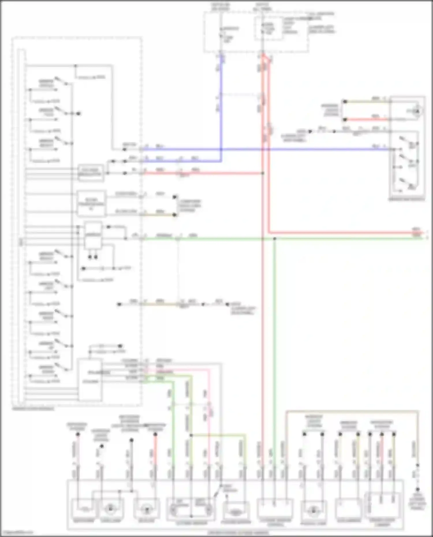 G70 Genesis I (2017-2021): Memory mirrors circuit (1 of 2)