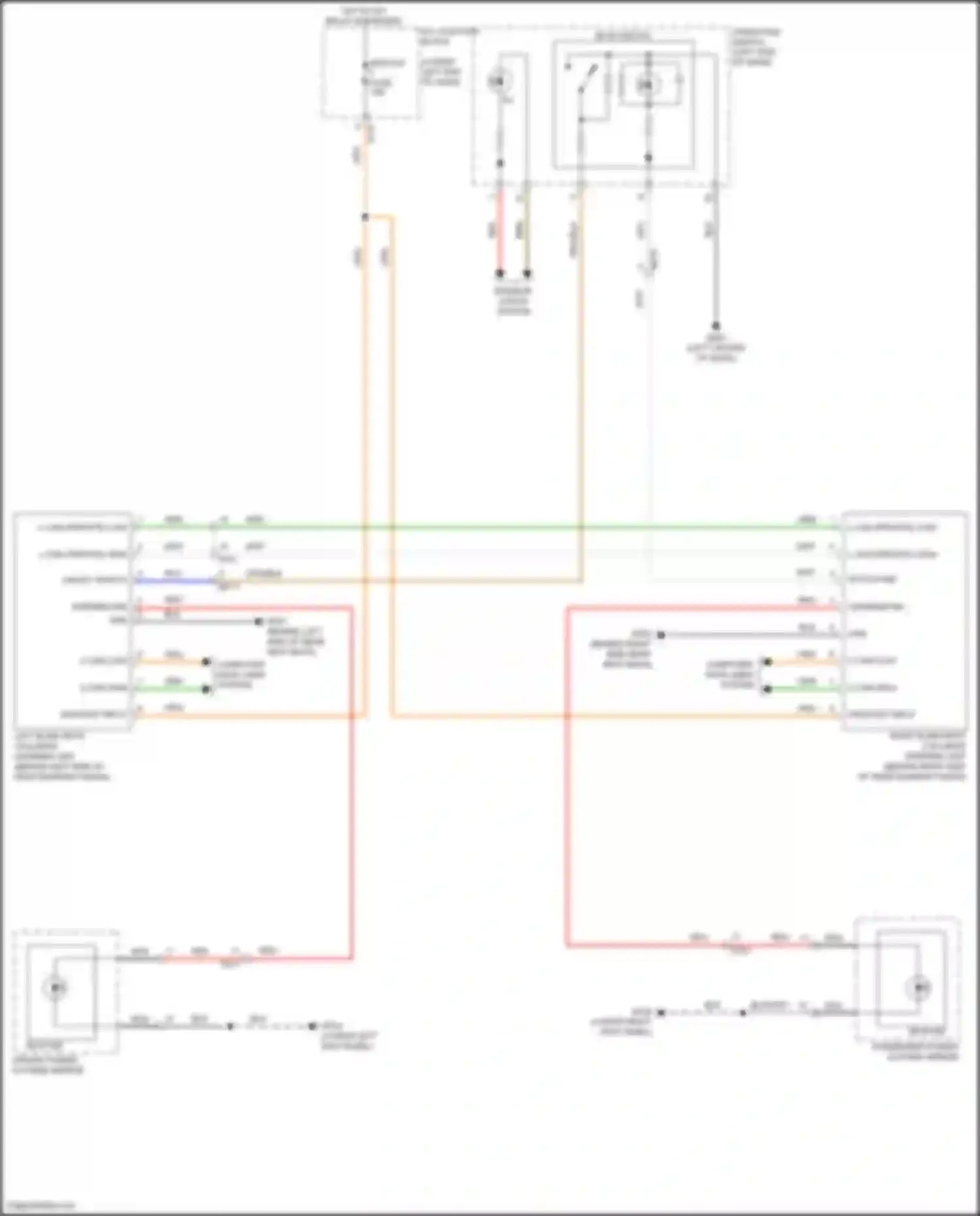 G70 Genesis I (2017-2021): Blind spot information system circuit